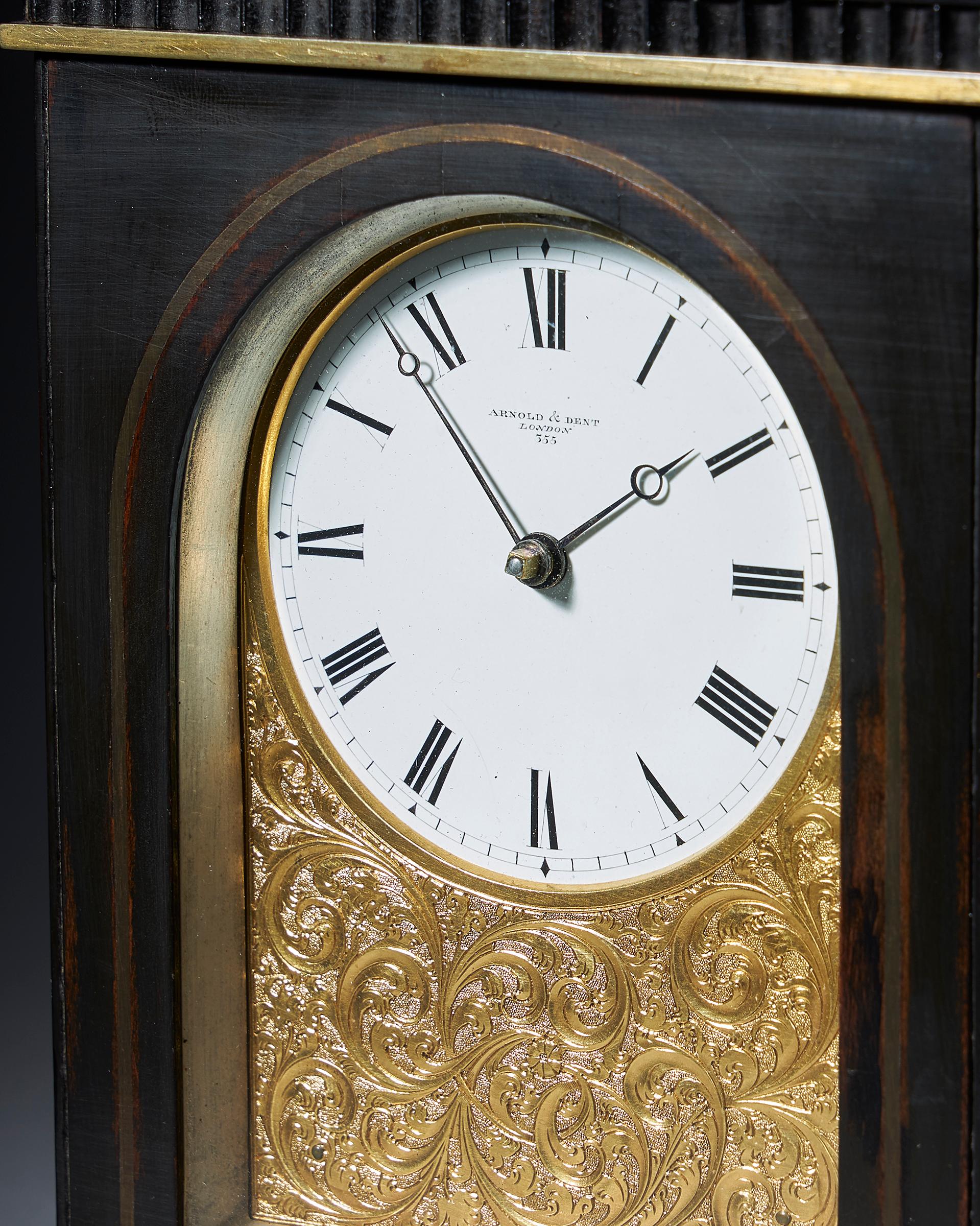 English Unique and Fine Mid 19th-Century Travelling Clock by Arnold and Dent