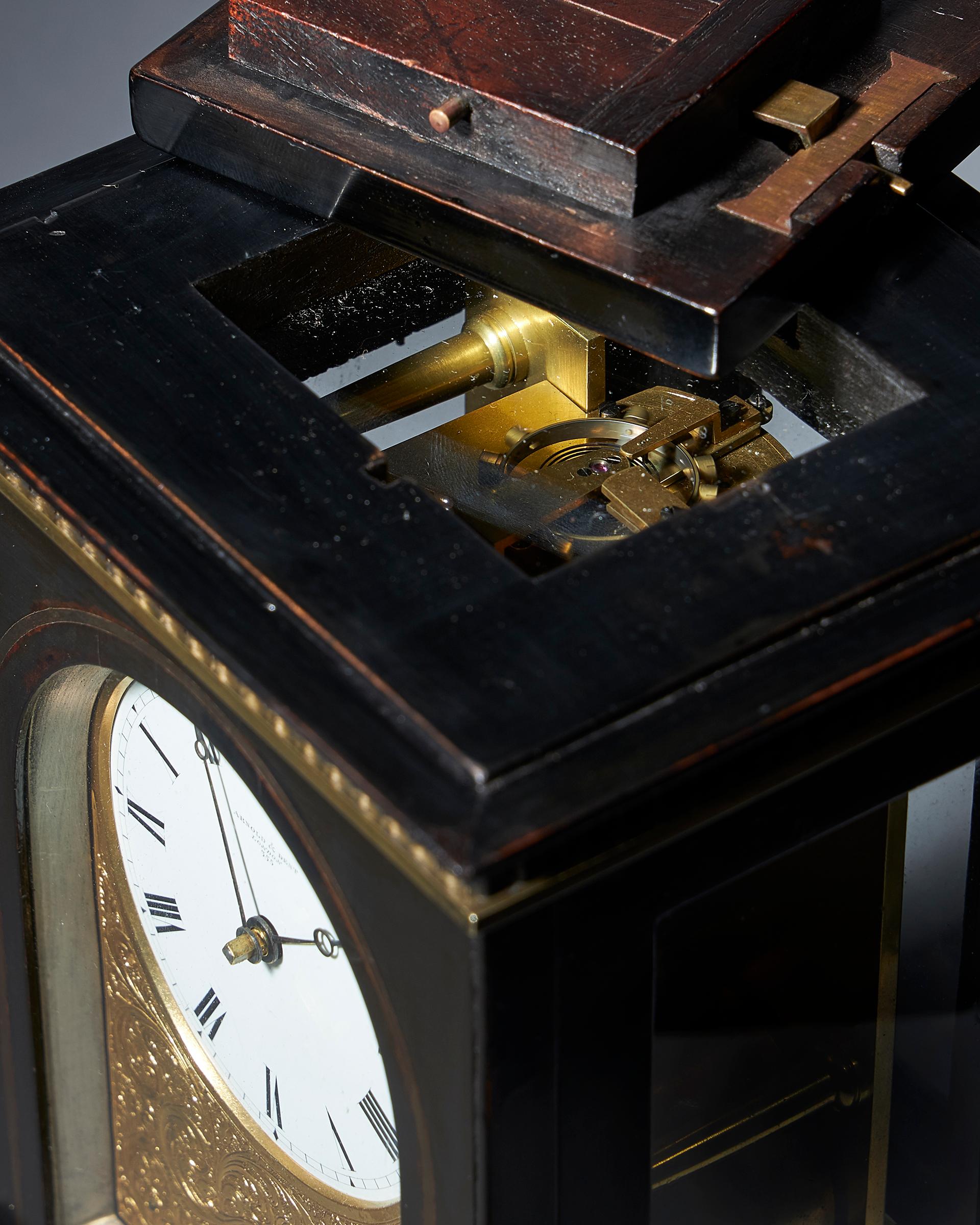 Unique and Fine Mid 19th-Century Travelling Clock by Arnold and Dent In Good Condition In Oxfordshire, United Kingdom