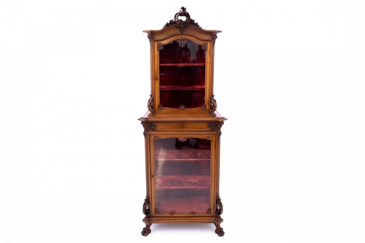 A unique cabinet, France, circa 1890. In Good Condition For Sale In Chorzów, PL