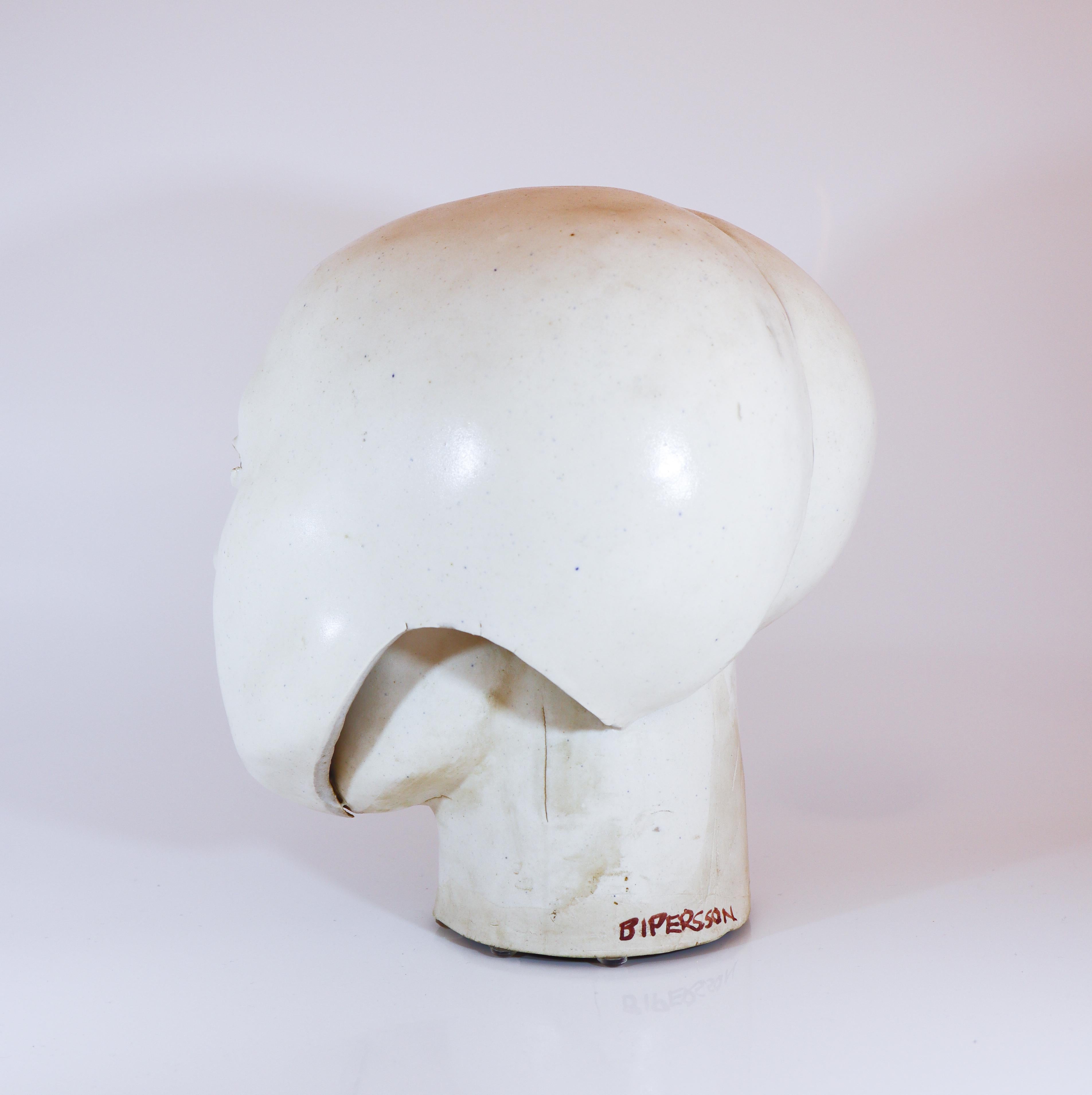 20th Century A Unique Ceramic Sculpture -  Abstract Face by Britt-Ingrid Persson Sweden For Sale