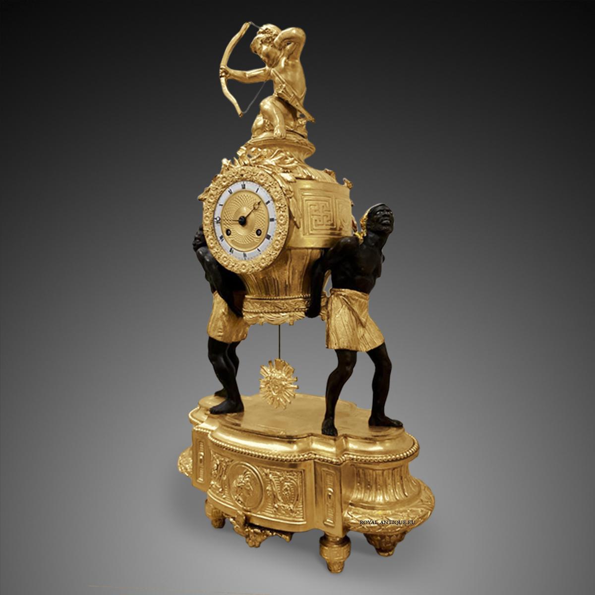 A Unique Clock From The Period Of Napoleon III In Excellent Condition In Warsaw, PL