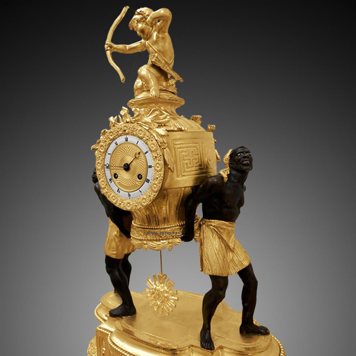 19th Century A Unique Clock From The Period Of Napoleon III
