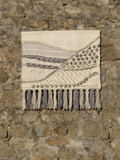 A Unique HIPPIE Handmade ABSTRACT Wool TAPESTRY, AUBUSSON, France 1970