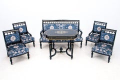 Ein einzigartiges, historisches Wohnzimmerset, Österreich, erste Hälfte des 19. Jahrhunderts.