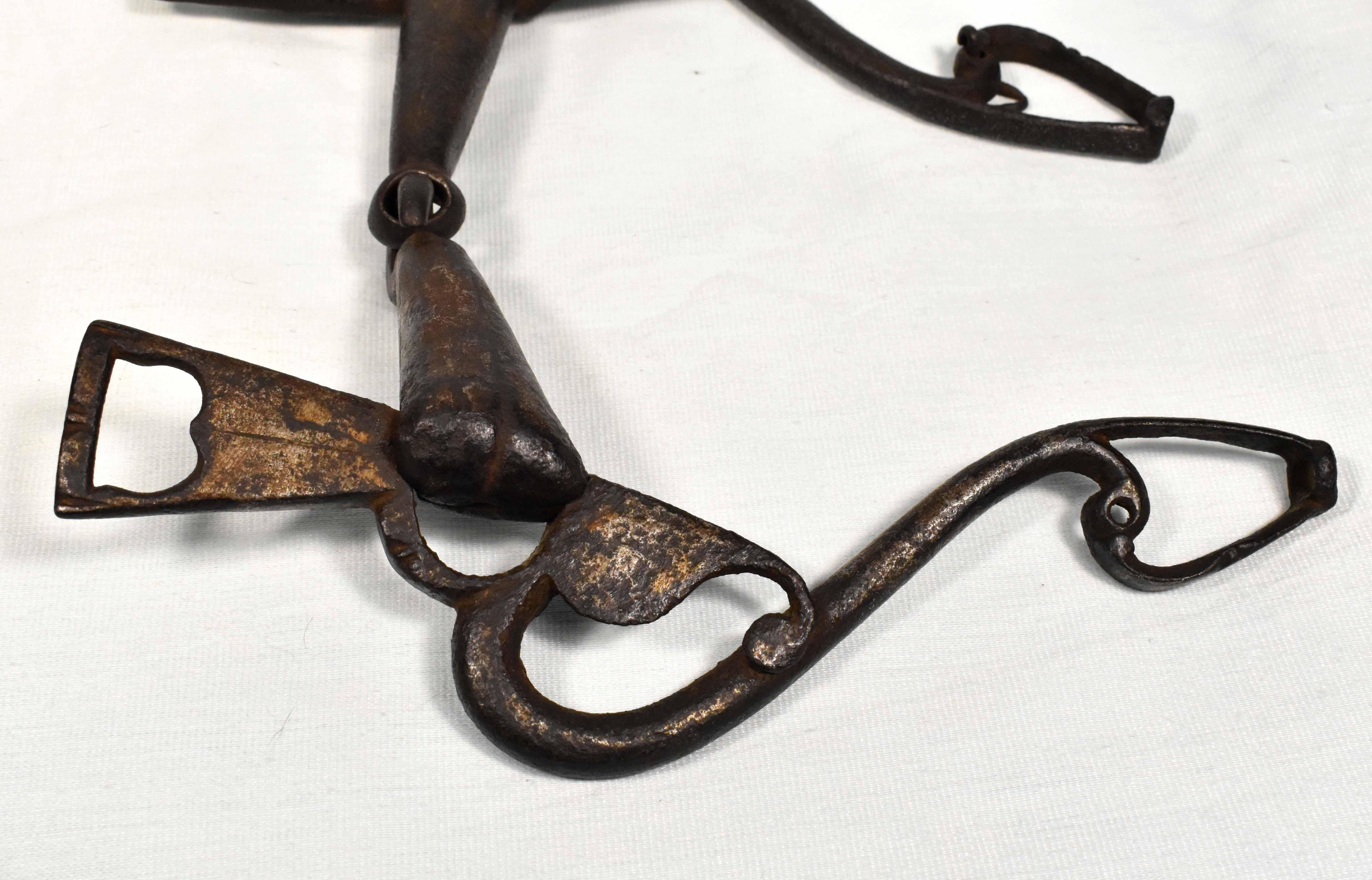 Hand-Crafted Unique Historical Horse Bit from the 16th-17th Century For Sale