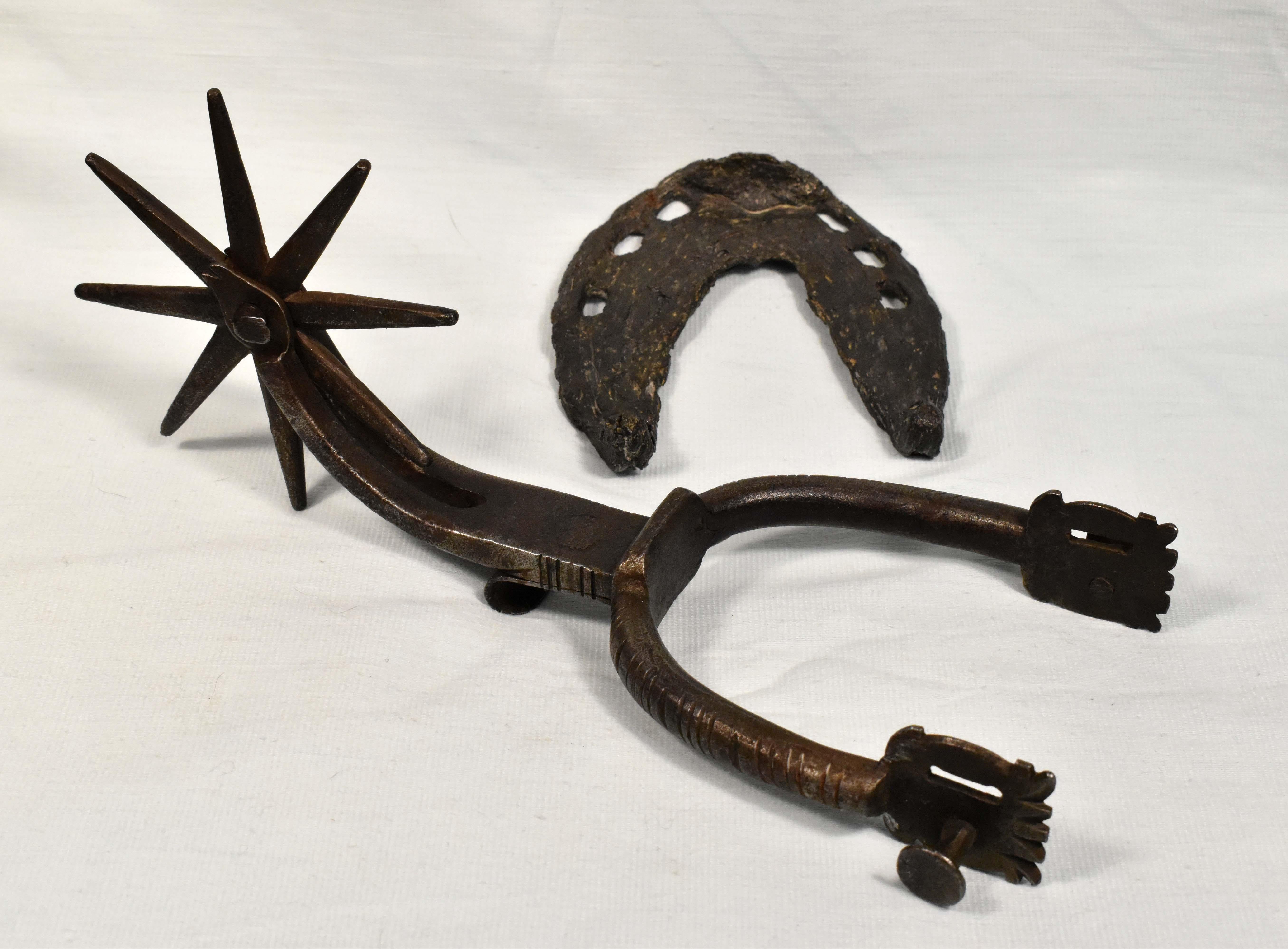 Unique Historical Riding Spur of the 16-17th Century+ Horseshoe For Sale 10