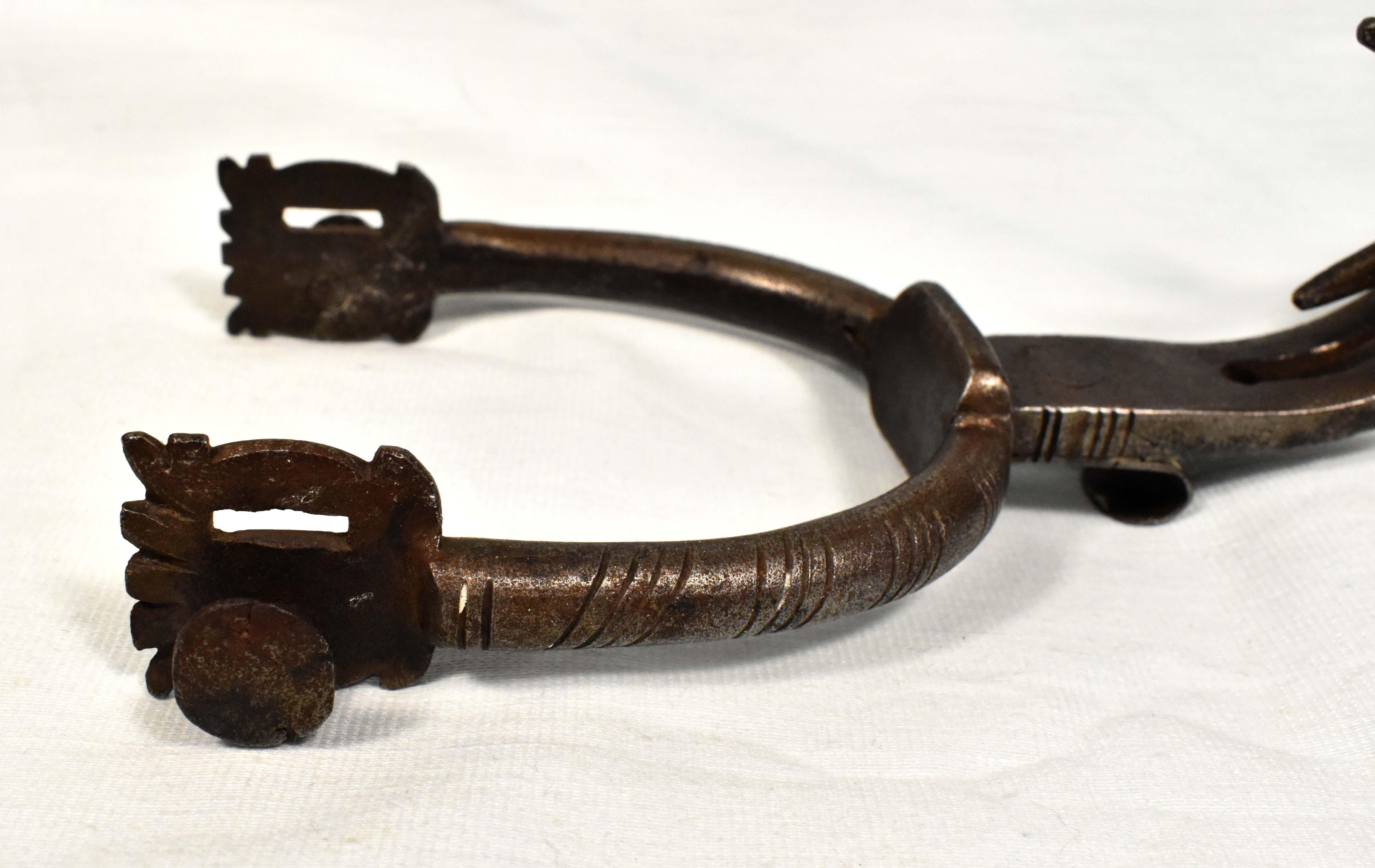 18th Century and Earlier Unique Historical Riding Spur of the 16-17th Century+ Horseshoe For Sale