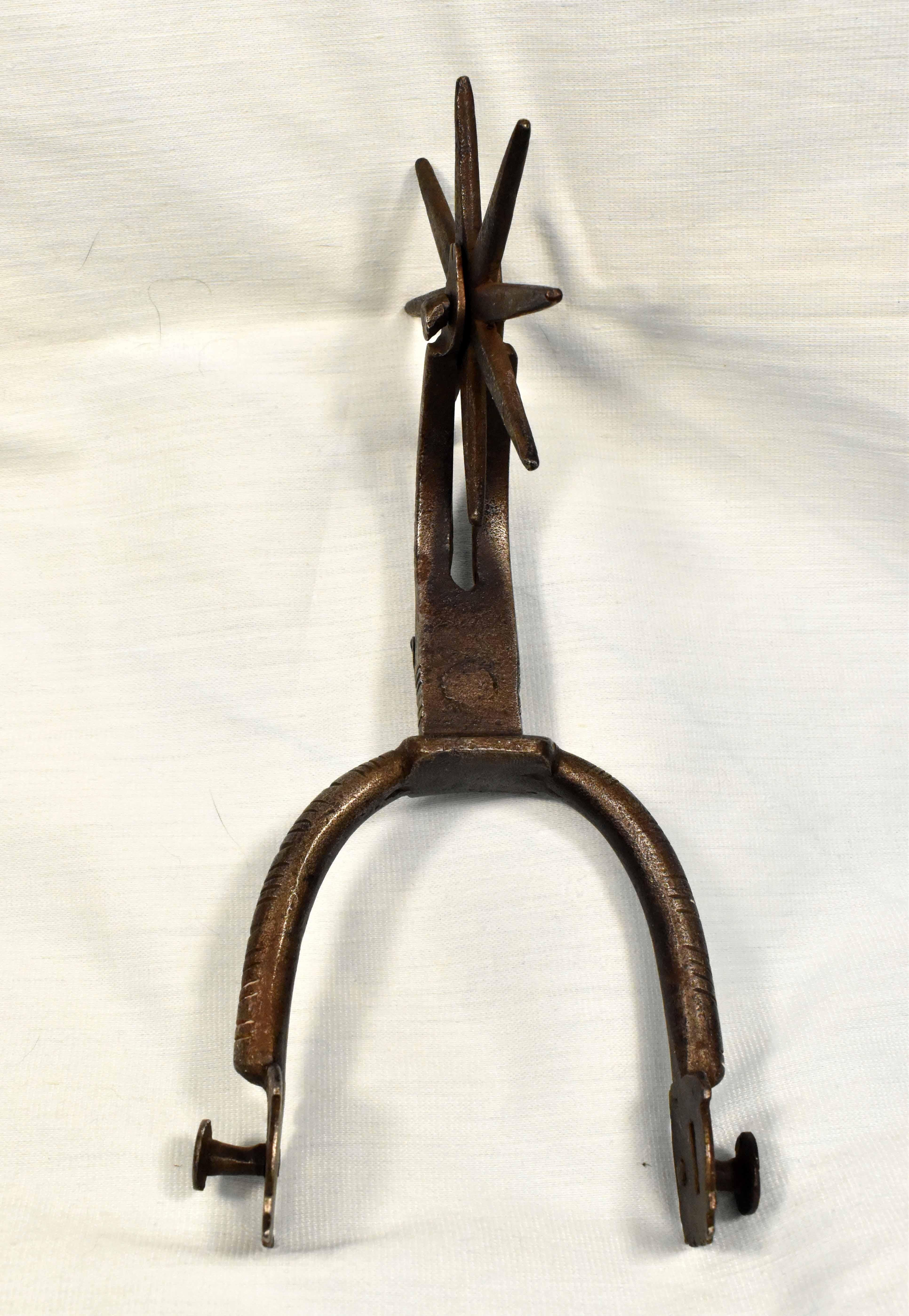 Metal Unique Historical Riding Spur of the 16-17th Century+ Horseshoe For Sale