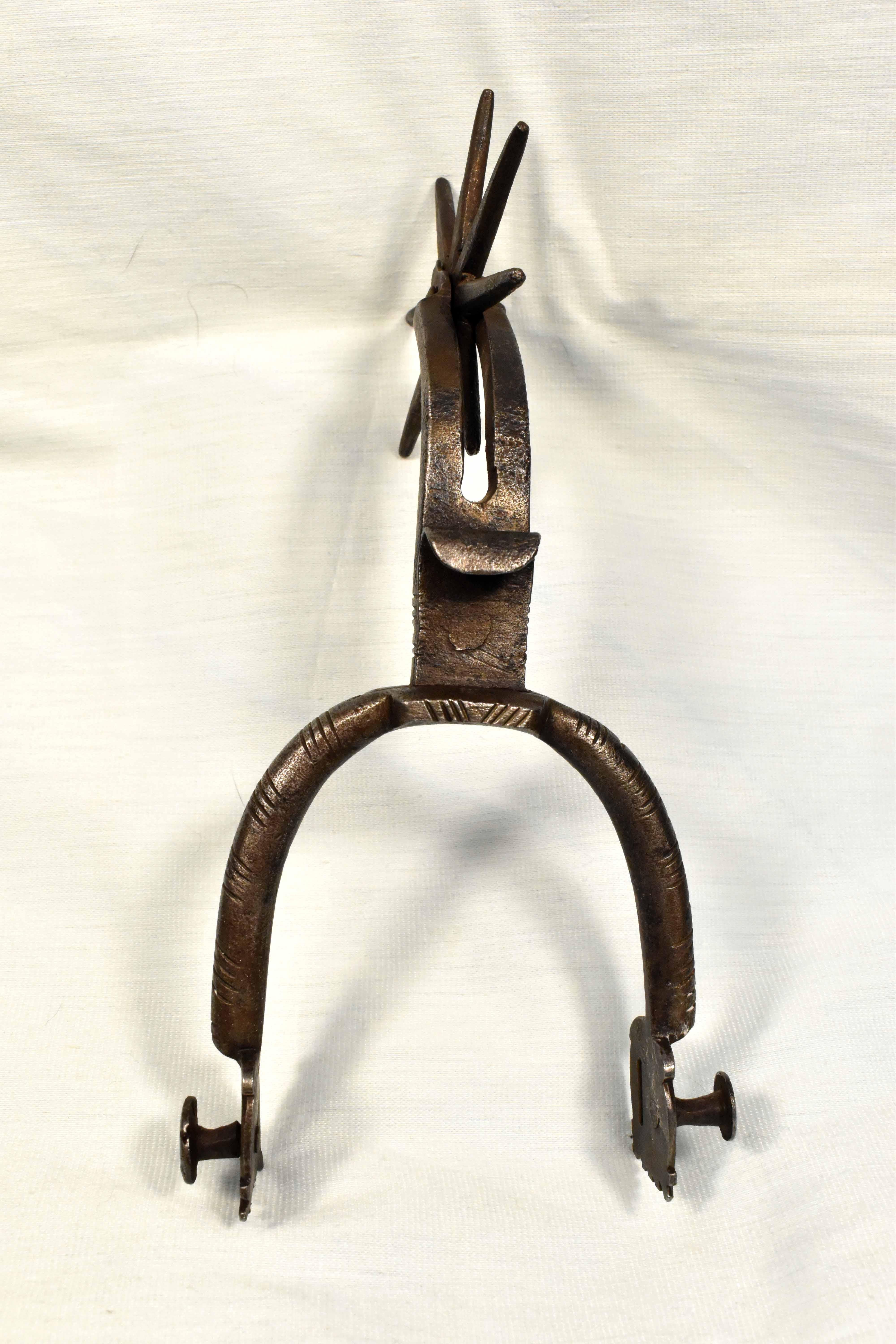 Unique Historical Riding Spur of the 16-17th Century+ Horseshoe For Sale 1