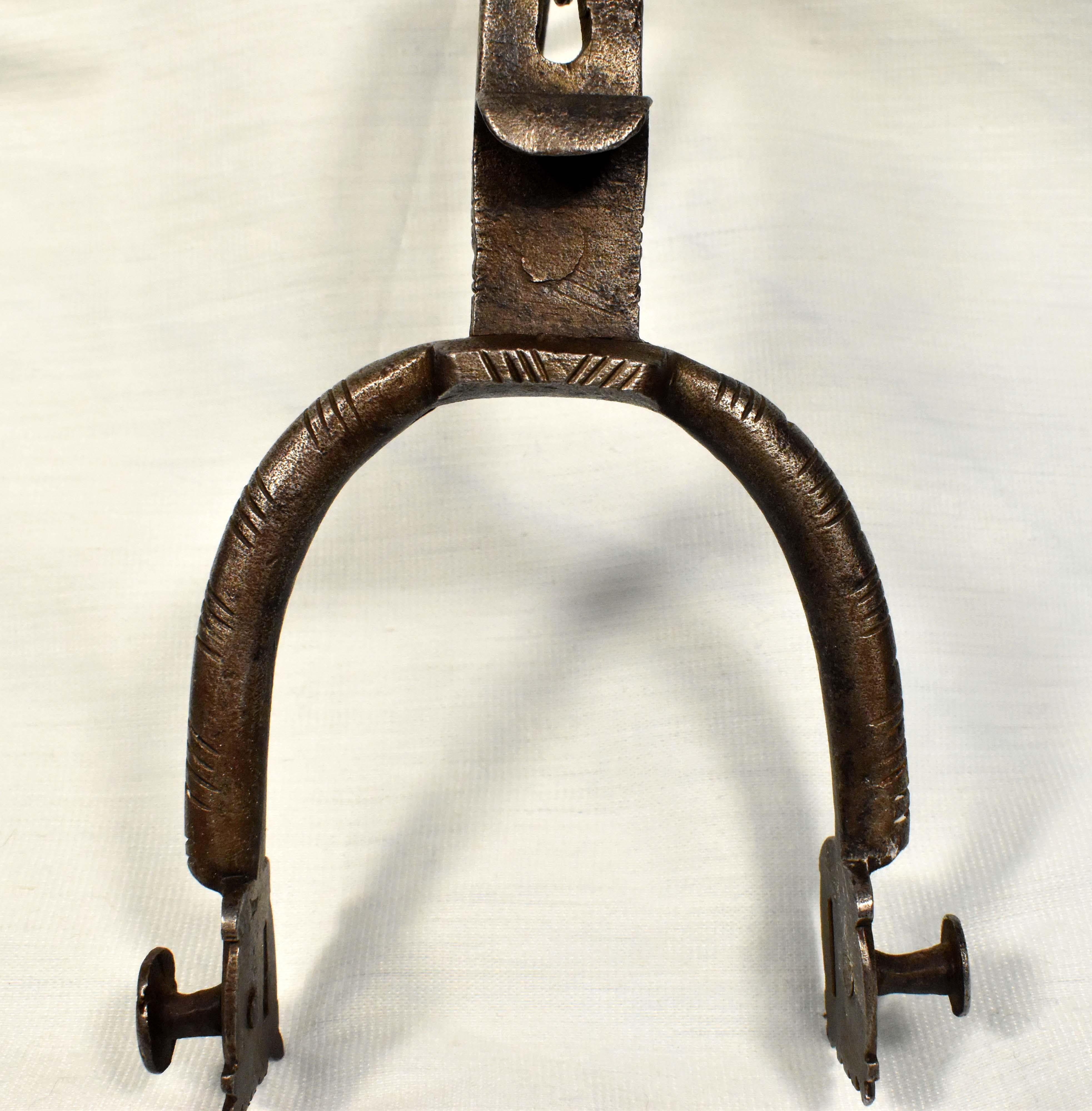 Unique Historical Riding Spur of the 16-17th Century+ Horseshoe For Sale 2