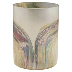 Unique Isgard Moje-Wohlgemuth Studio Glass Cylinder Vase, 1977