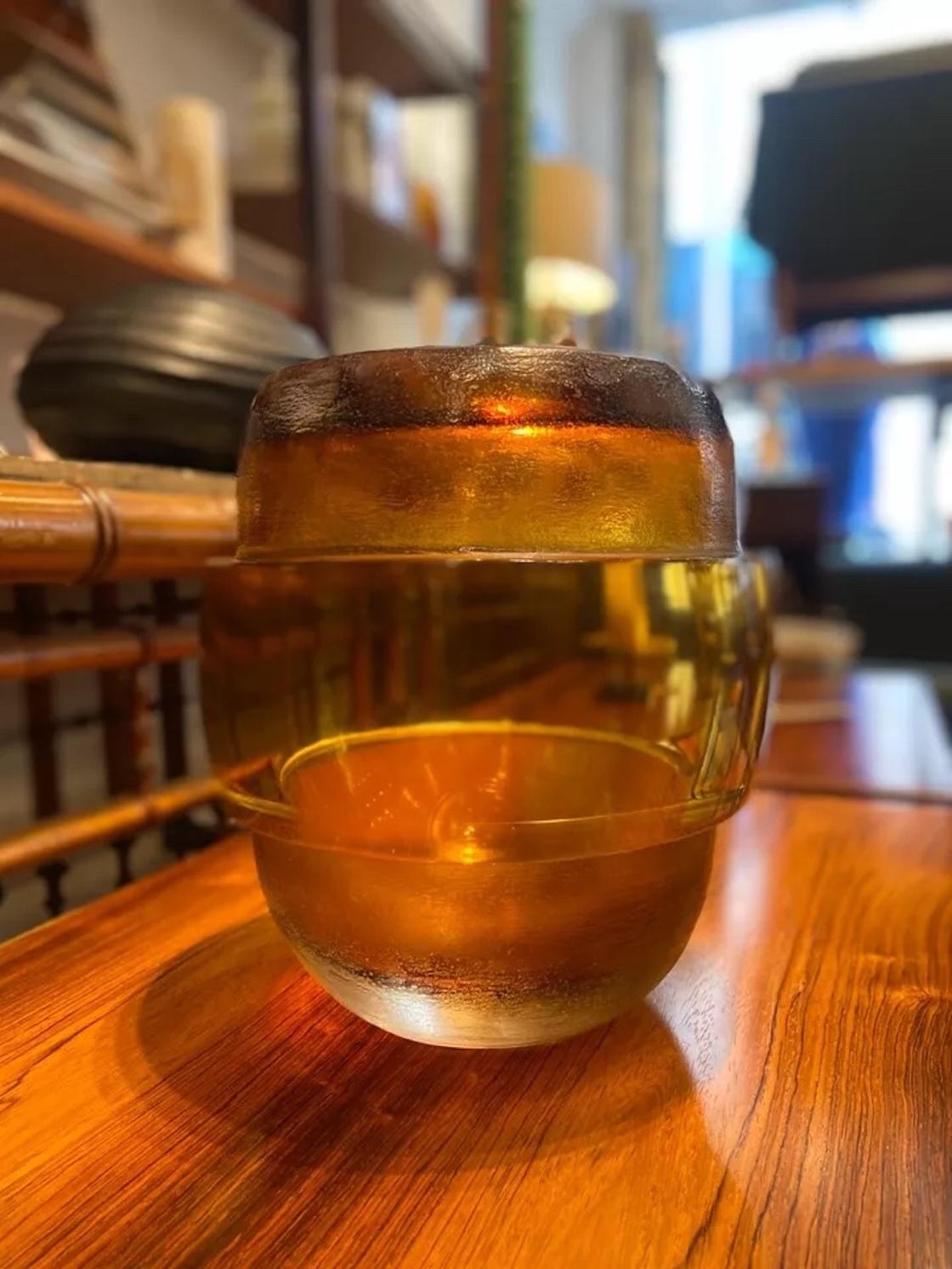 Un vaso di vetro di Murano unico nel suo genere, opera di Massimo Micheluzzi Glass In condizioni buone in vendita a London, GB