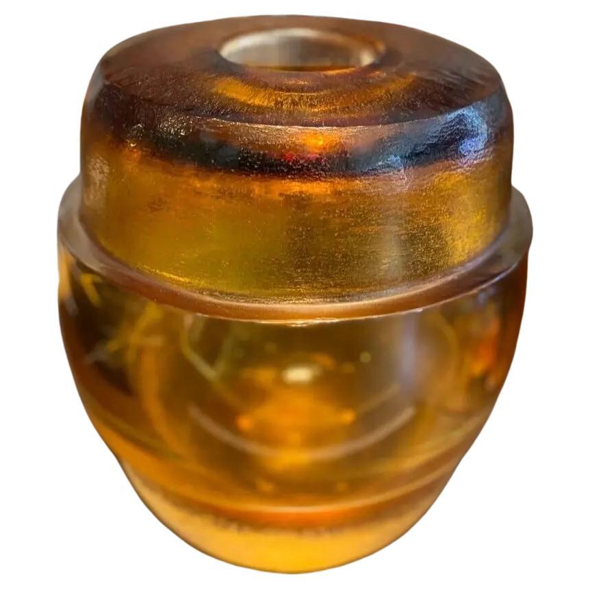 Un vaso di vetro di Murano unico nel suo genere, opera di Massimo Micheluzzi Glass in vendita