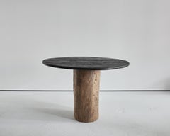 Table de salle à manger/table centrale circulaire japonaise/ européenne unique à charnière et à affleurement Wabi