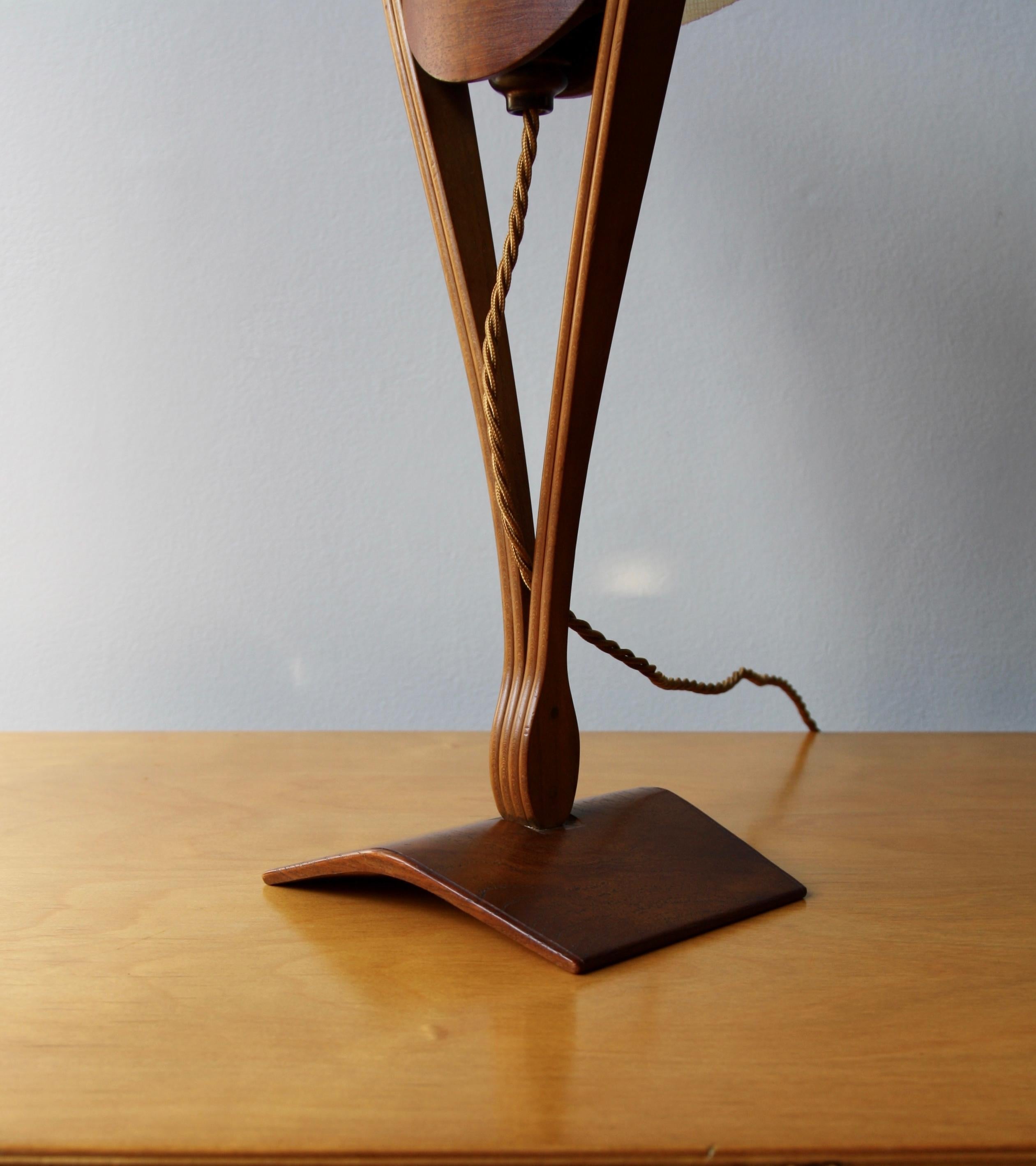Unique, Prototype, British Modernist Table Light by David Pye, England, 1941 3