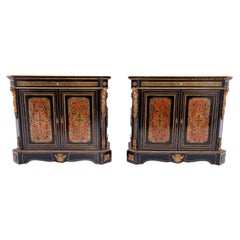 A unique set of Boulle chests of drawers, France, circa 1860.