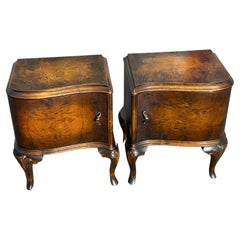 Unique Set of Danish, 1930s, Art Deco Nightstands