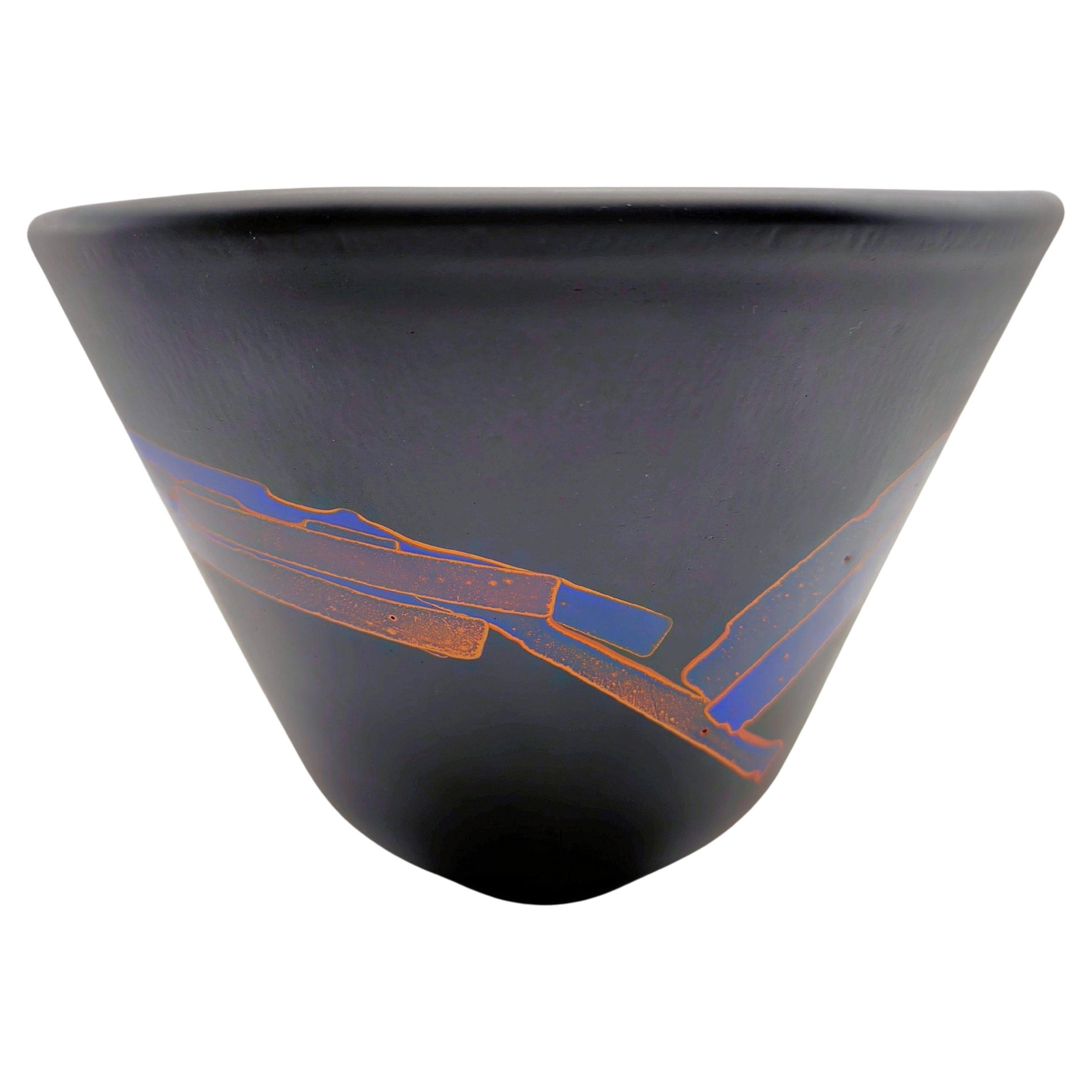 A unique studio glass object Contiguous Fragments by Joel Philip Myers, 1980