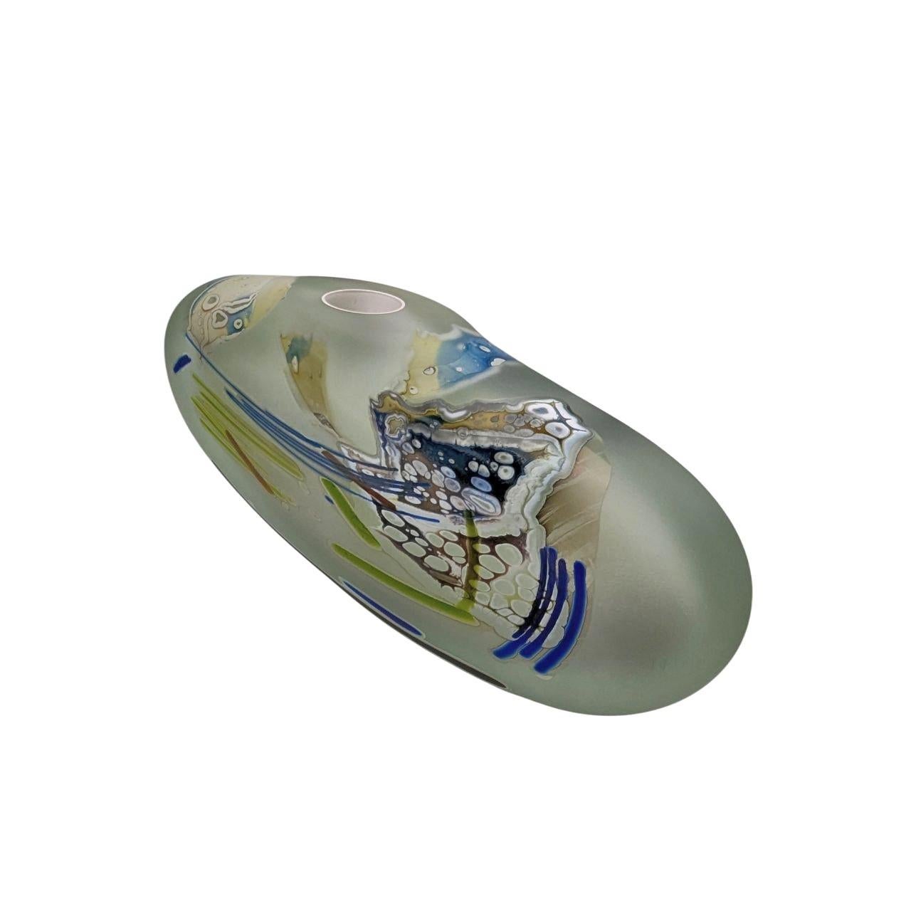 Hand-Crafted A unique studio glass object Contiguous Fragments by Joel Philip Myers, 1987 For Sale