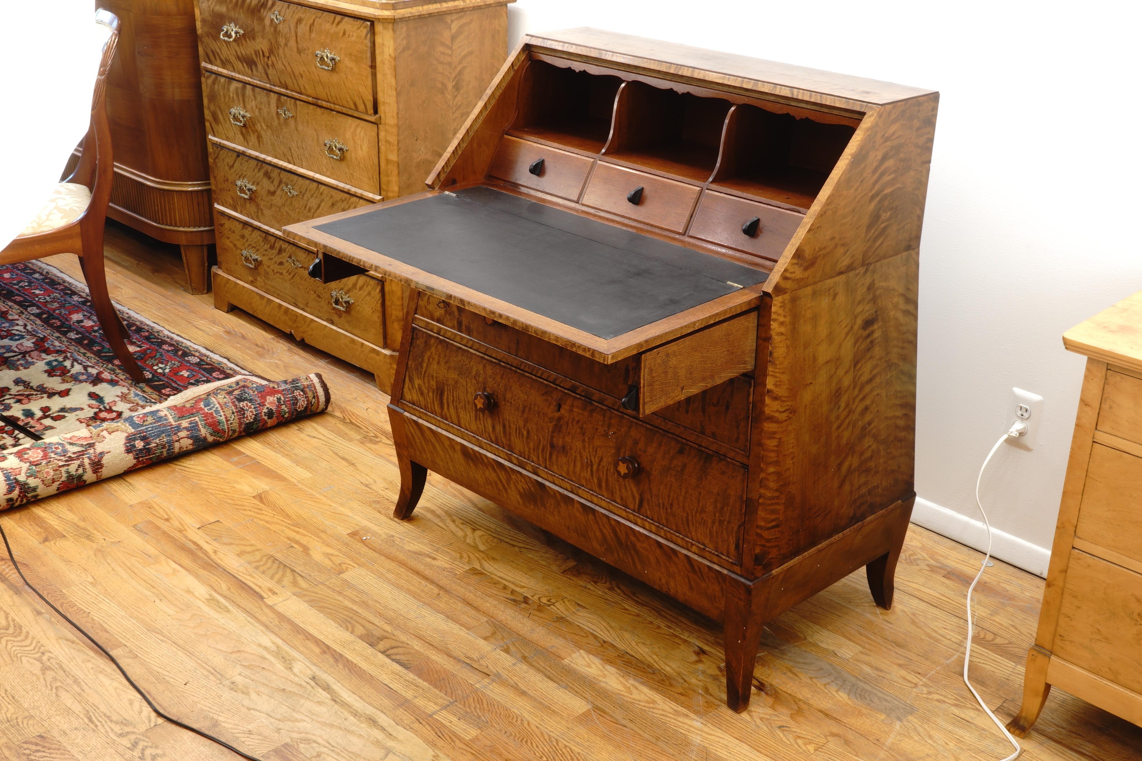 Art Deco Swedish Secretary with Marquetry For Sale