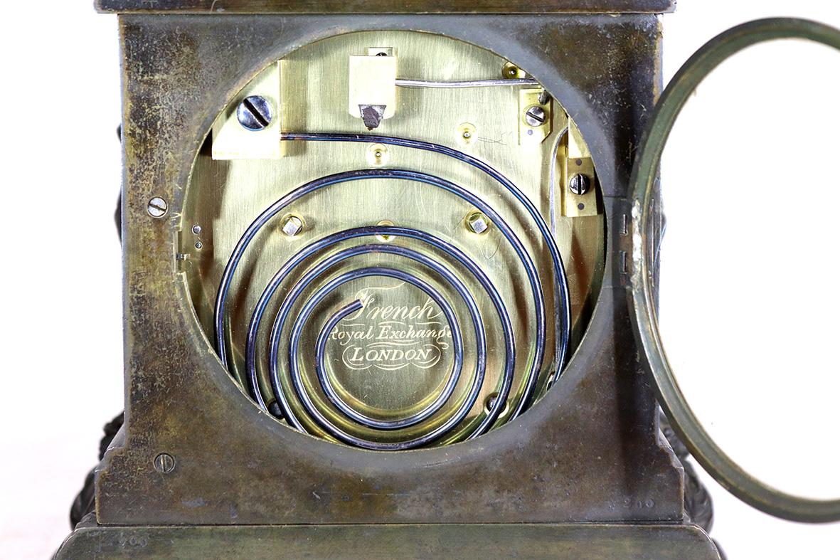 Einzigartige englische Twin Fusee-Reiseuhr von James Moore, Französisch im Angebot 4