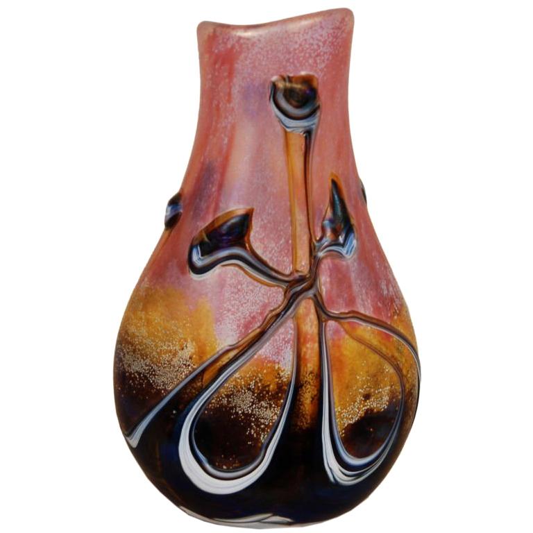 A Unique Vase Signed Michele Luzoro For Sale