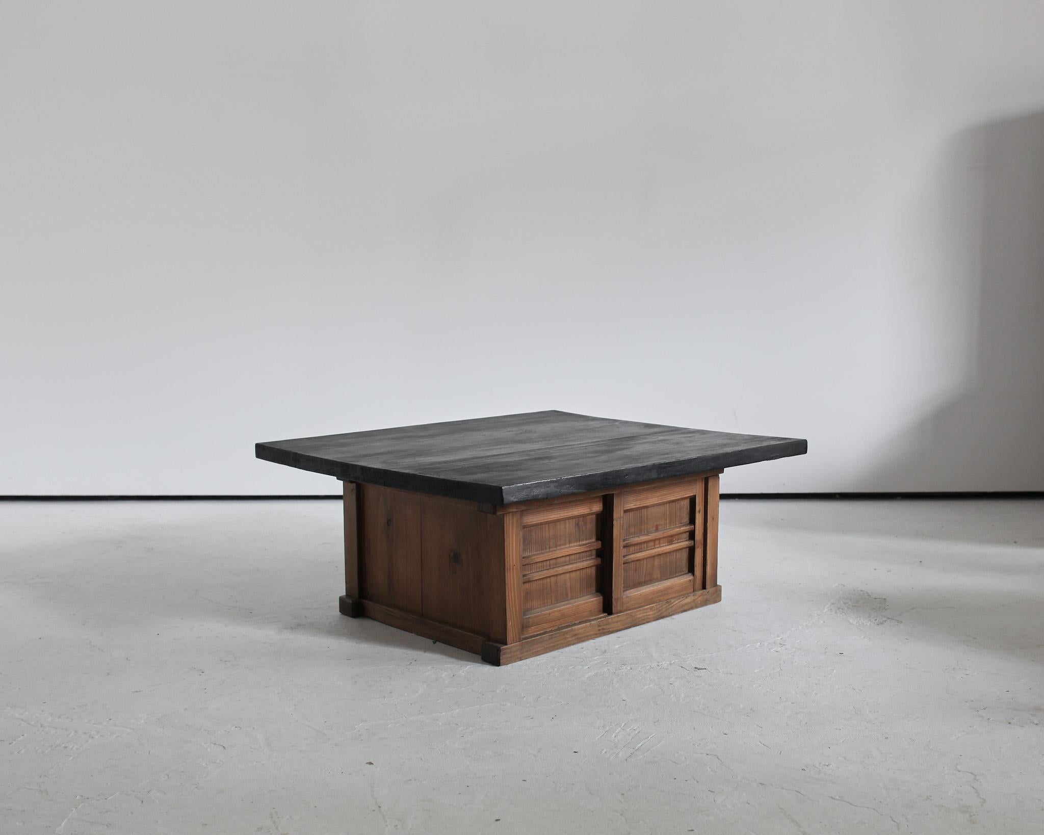 Cedar Unique Wabi Sabi Japanese Coffee Table