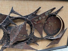 Unique Wall Art/Wall Object from the 1970s in Brutalist Style