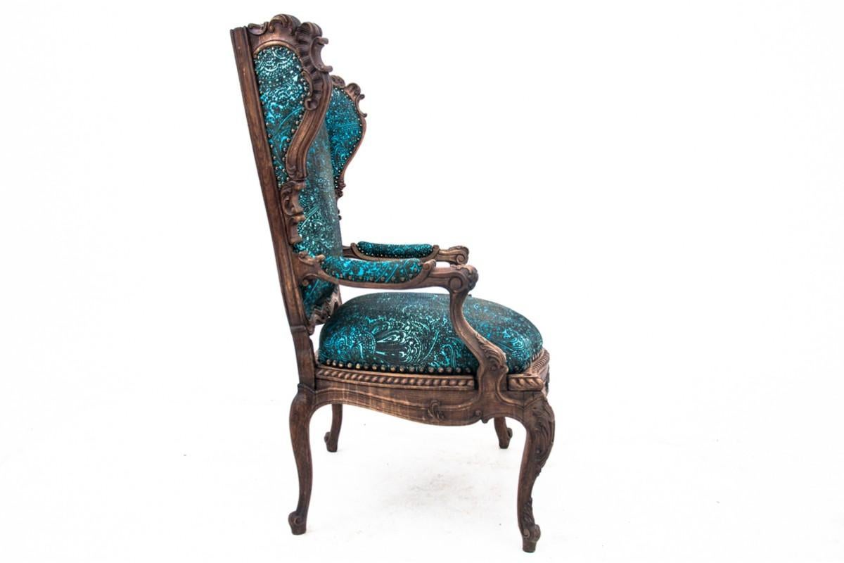 A unique wing chair, France, circa 1880. For Sale 4