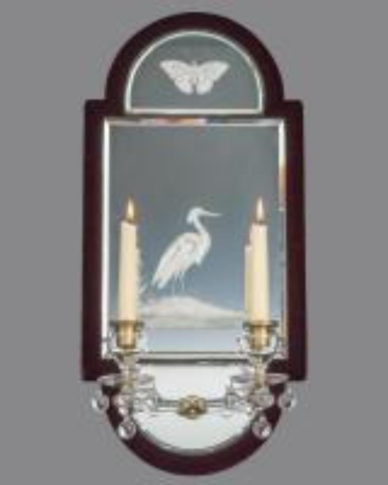 English Unusual Pair of Victorian Mirror Lights For Sale