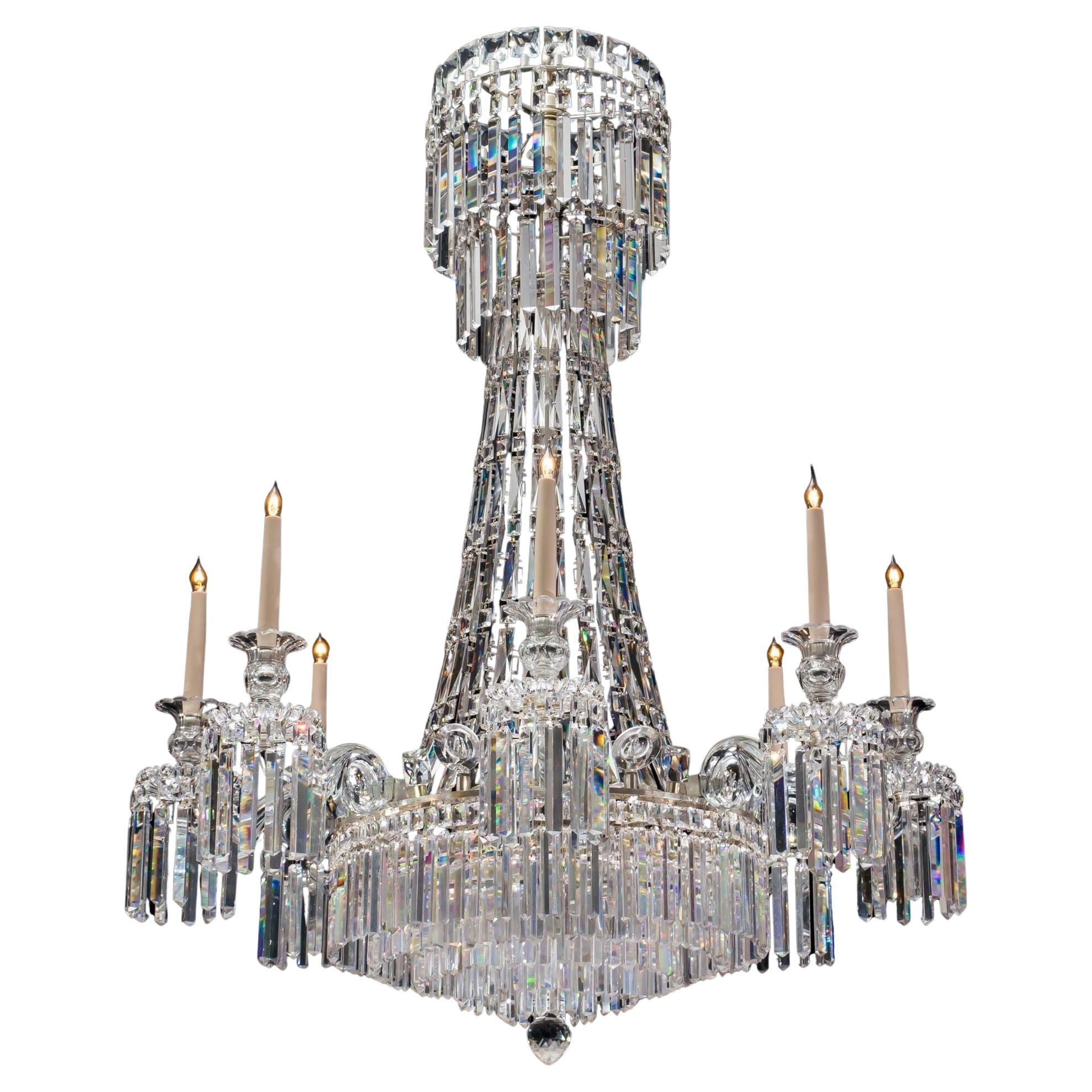 A Unusual William Iv Tent And Waterfall Chandelier