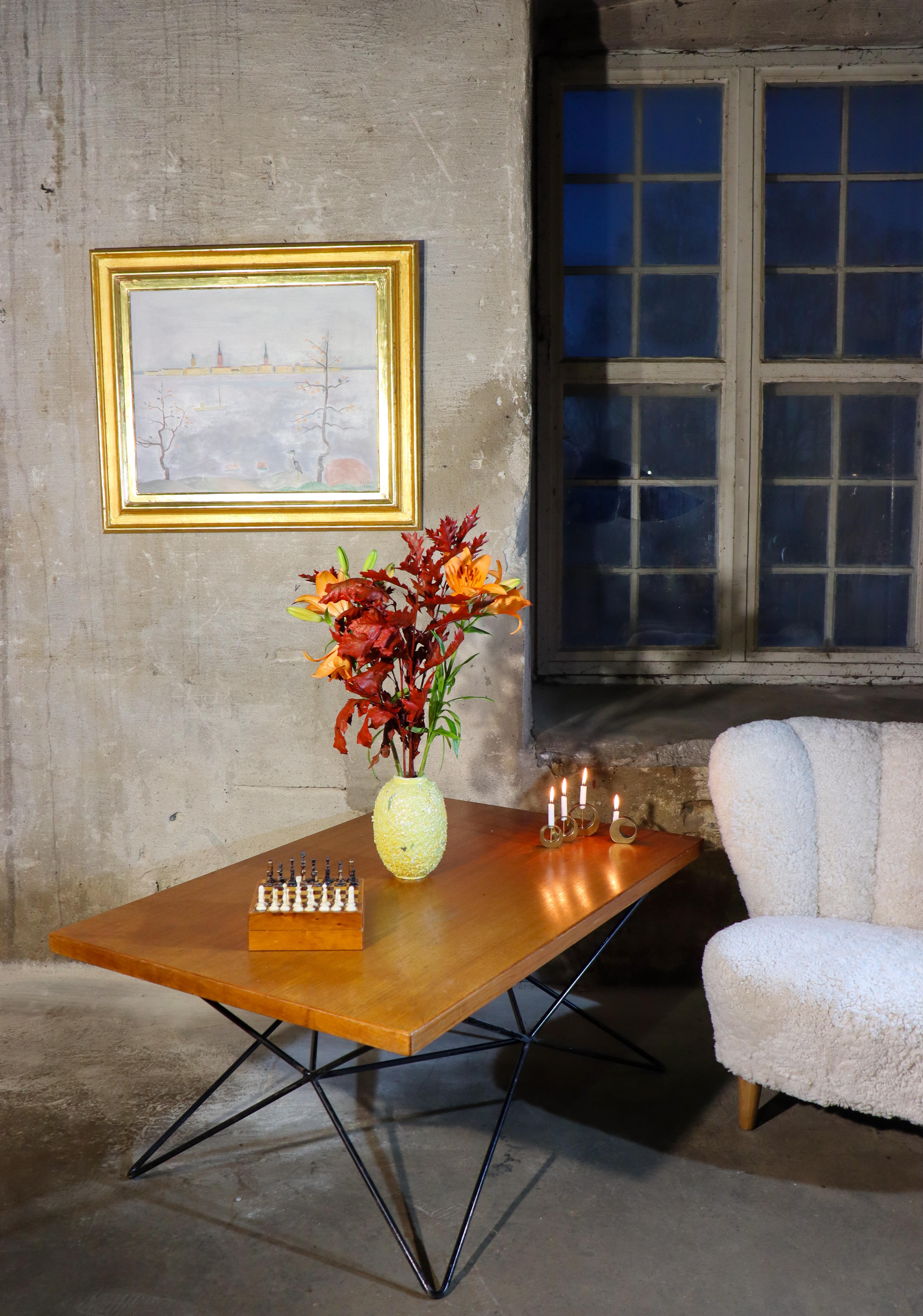 Vase Hérisson jaune uranium - Chamotte - Gunnar Nylund - Rörstrand en vente 4