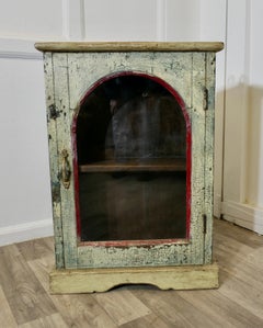 A Useful Wall Hanging Shabby Painted Cupboard    A very useful cabinet it can be