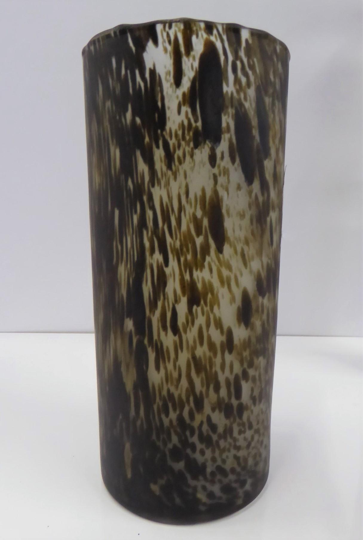 Ensemble de 3 vases en verre opalin de style florentin A V, fabriqués à la main, mi-siècle moderne, Italie en vente 1