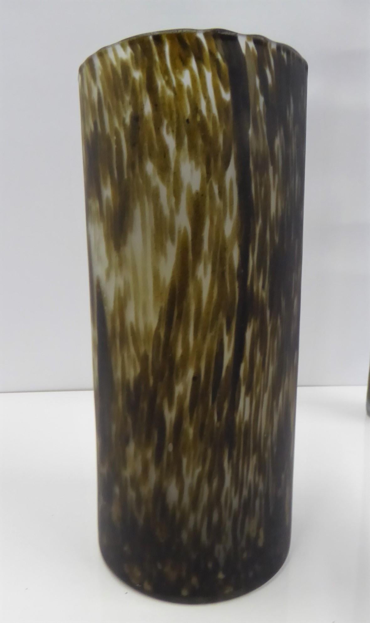 Ensemble de 3 vases en verre opalin de style florentin A V, fabriqués à la main, mi-siècle moderne, Italie en vente 2