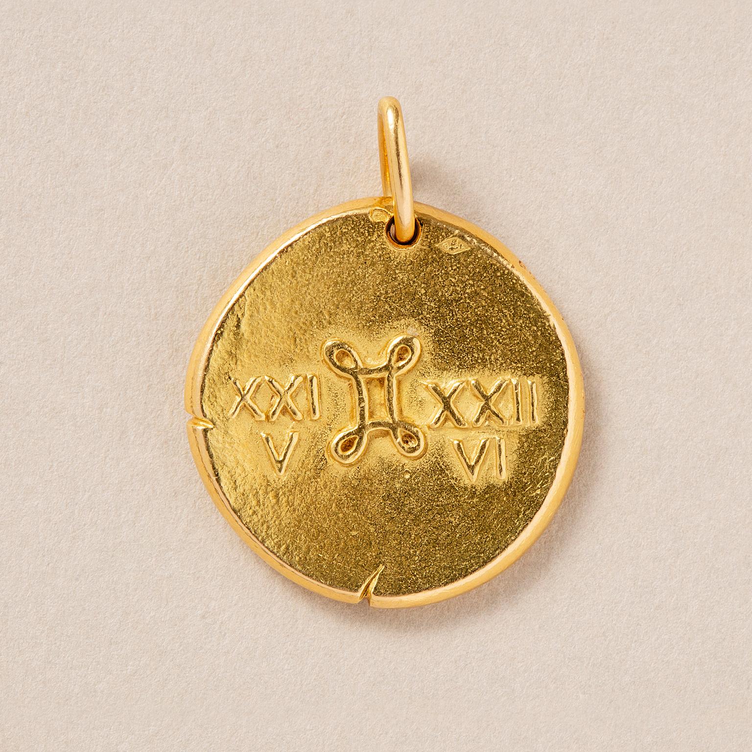 Revival A Van Cleef & Arpels & Georges Lenfant Gemini Zodiac Pendant