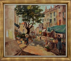 Market scene in Provence