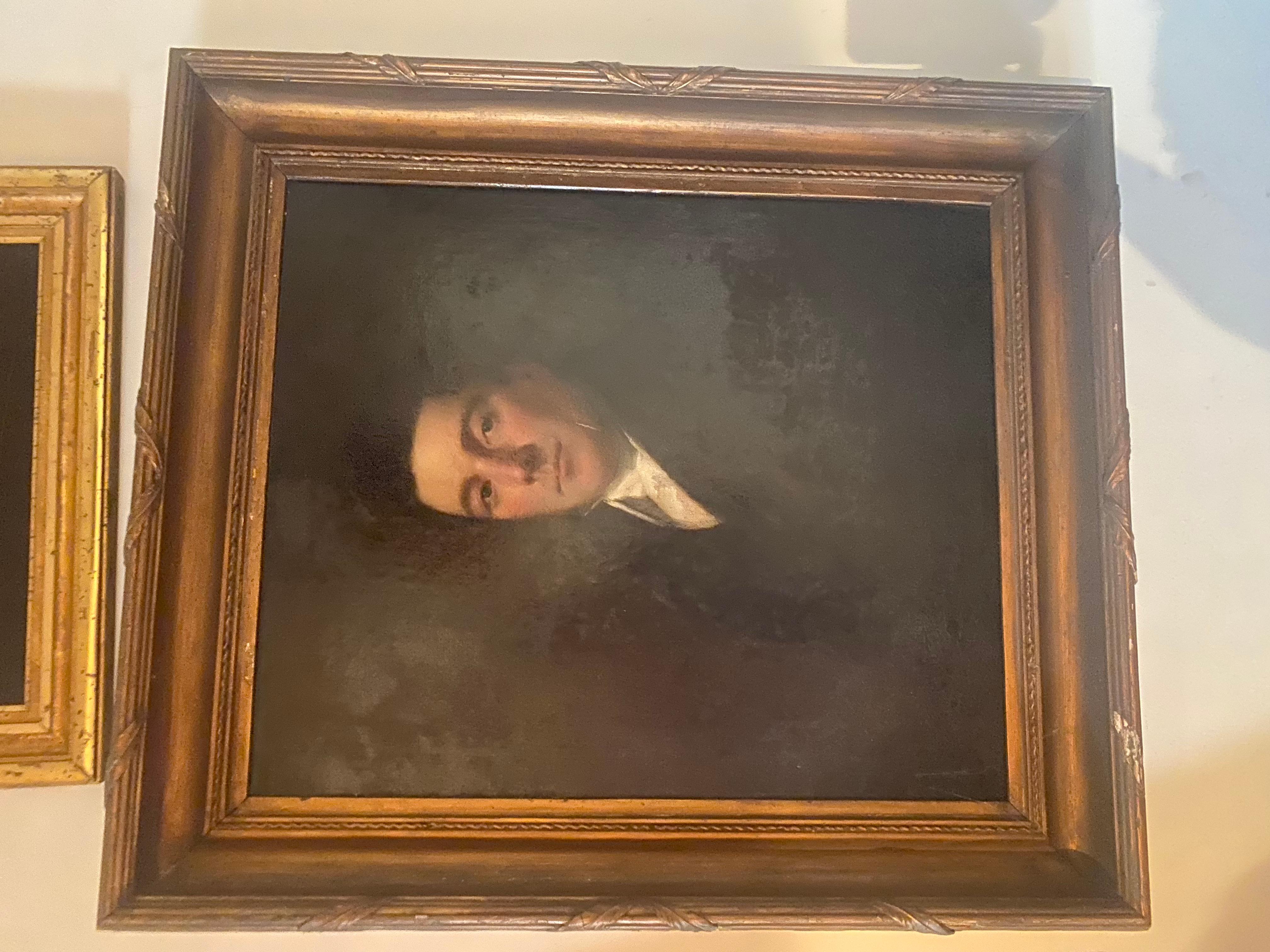 A. Vanden Temple Oil on Canvas.  Very Stately, Handsome. In Excellent Condition For Sale In Buchanan, MI
