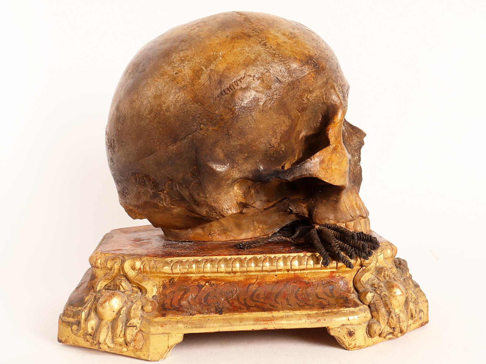 Vanitas Sculpture, Italy Beginning of 19th Century In Good Condition For Sale In Milan, IT