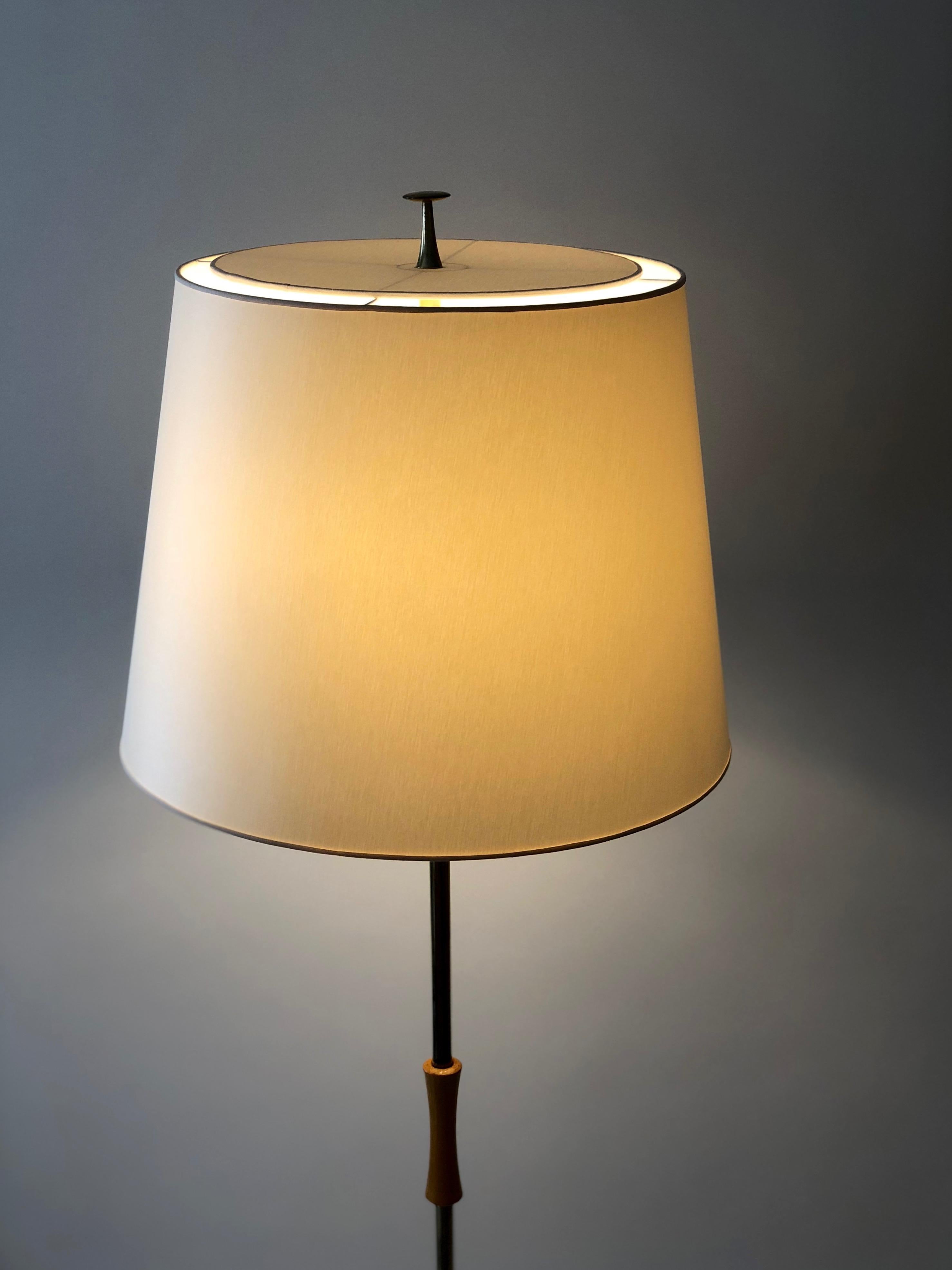 Variation of the Tripod Floor Lamp, Model No. 2003, J.T. Kalmar For Sale 2