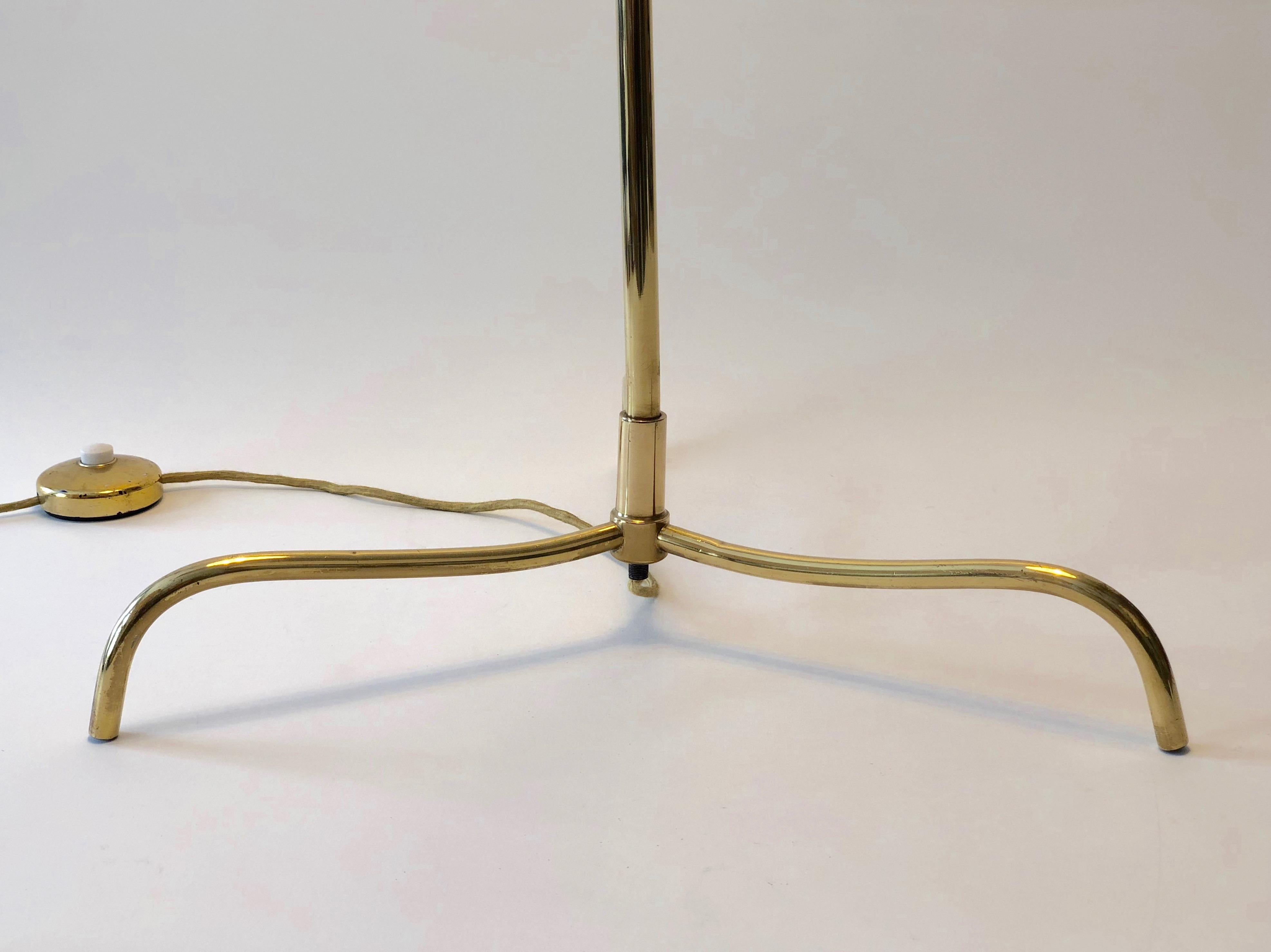 20th Century Variation of the Tripod Floor Lamp, Model No. 2003, J.T. Kalmar For Sale