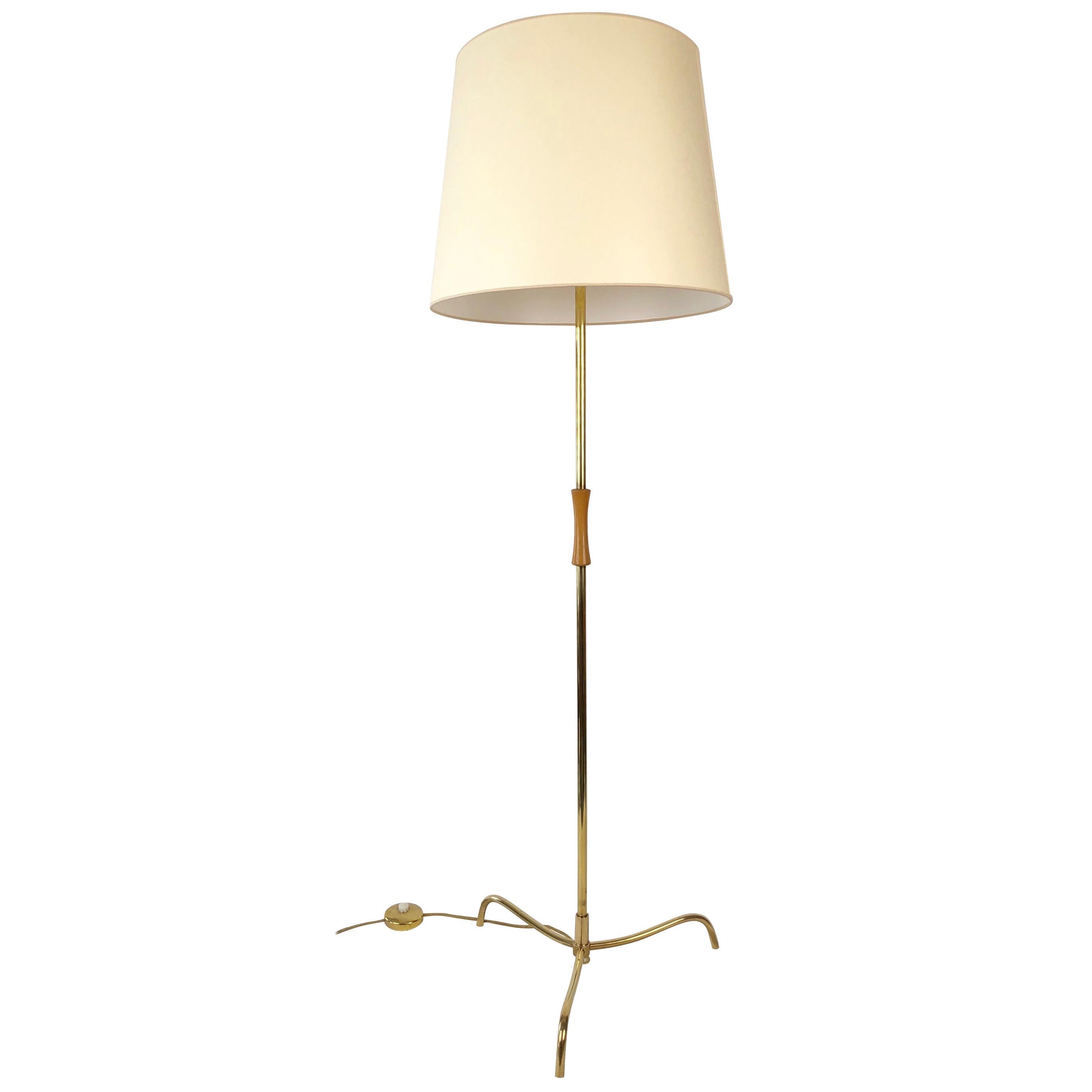 Variation of the Tripod Floor Lamp, Model No. 2003, J.T. Kalmar For Sale