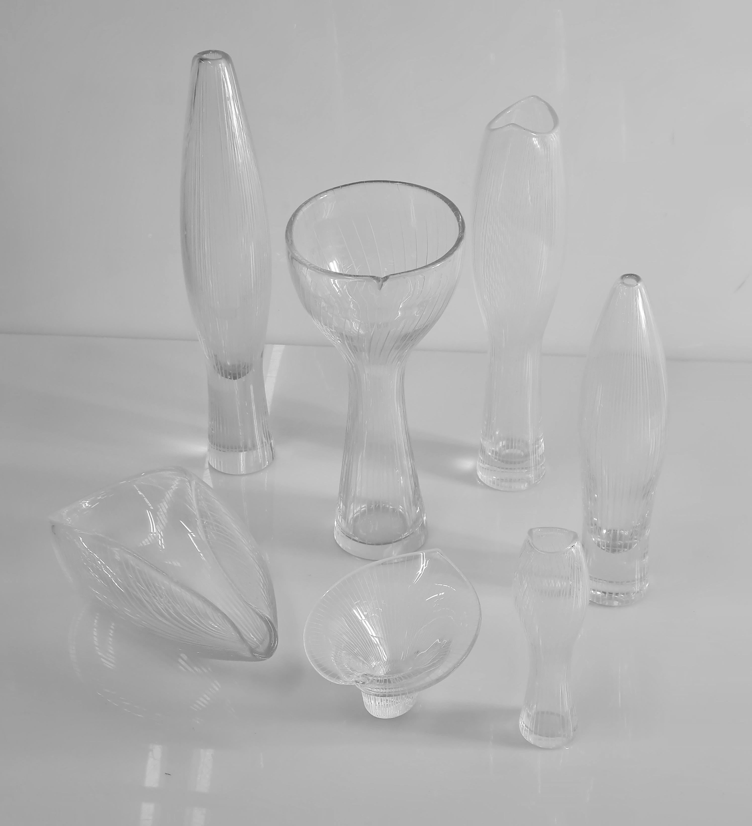 A Variety of Art Glass Objects by Tapio Wirkkala for Iittala, 1950s For Sale 7