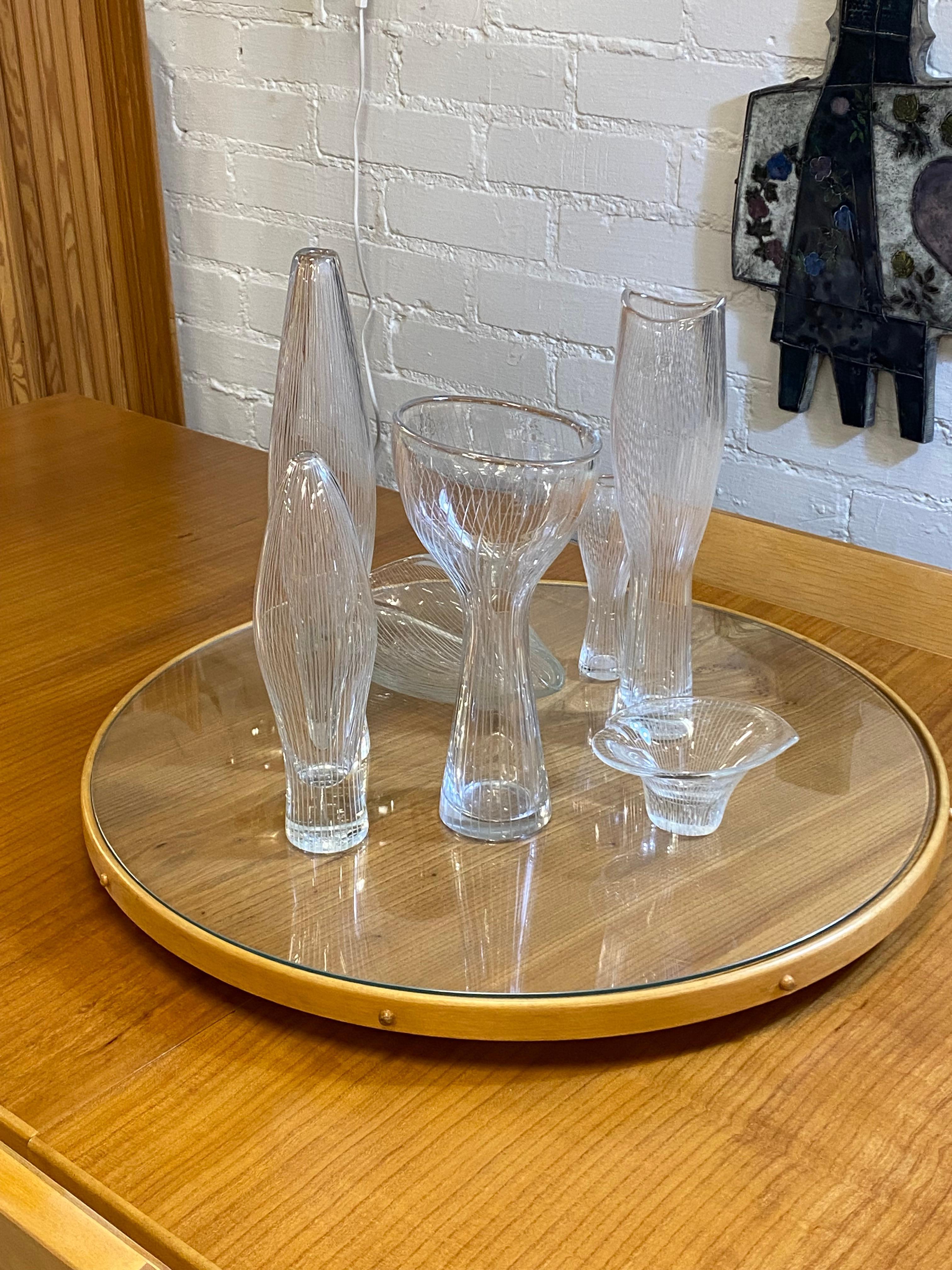 A Variety of Art Glass Objects by Tapio Wirkkala for Iittala, 1950s For Sale 9
