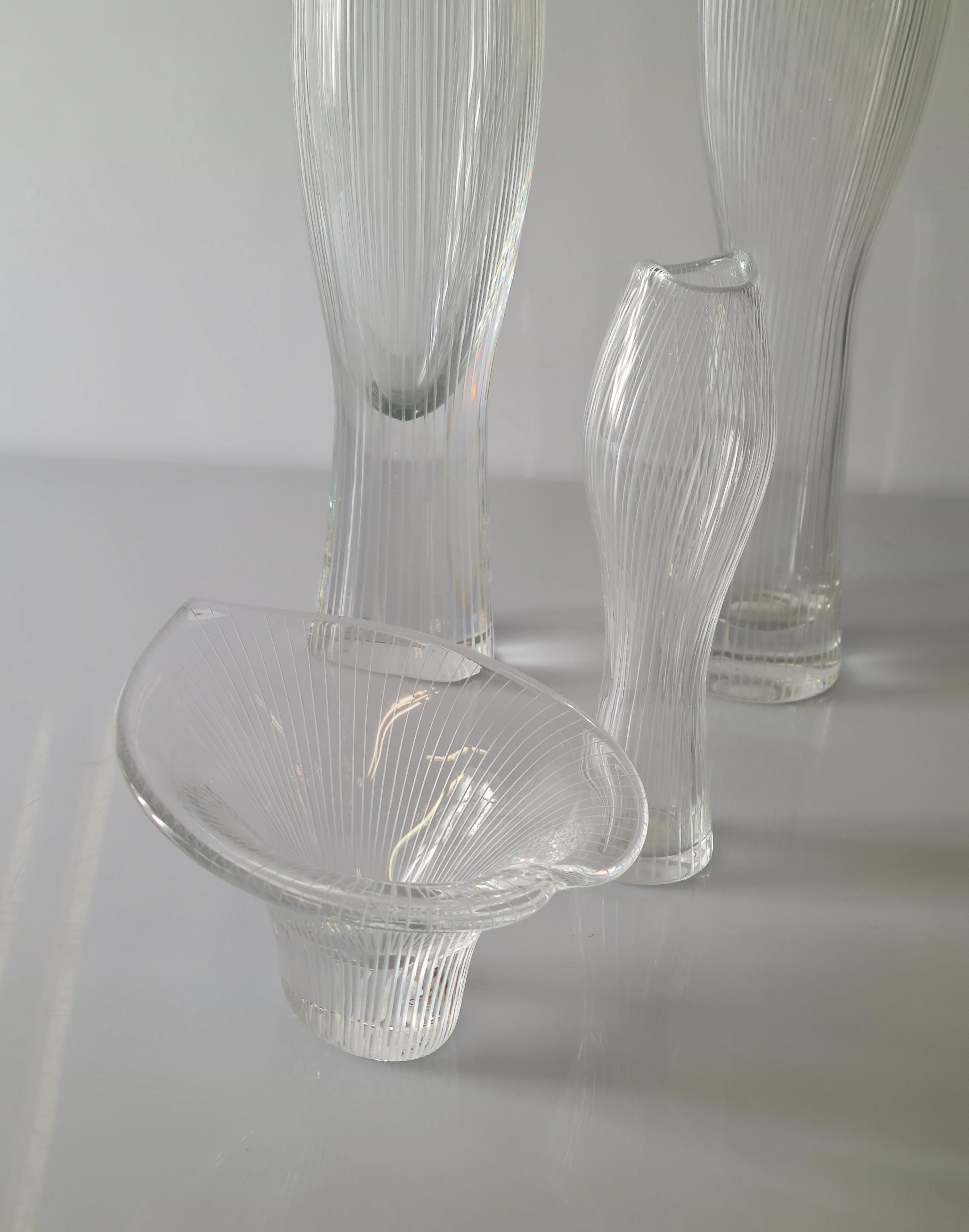 Finnish A Variety of Art Glass Objects by Tapio Wirkkala for Iittala, 1950s For Sale