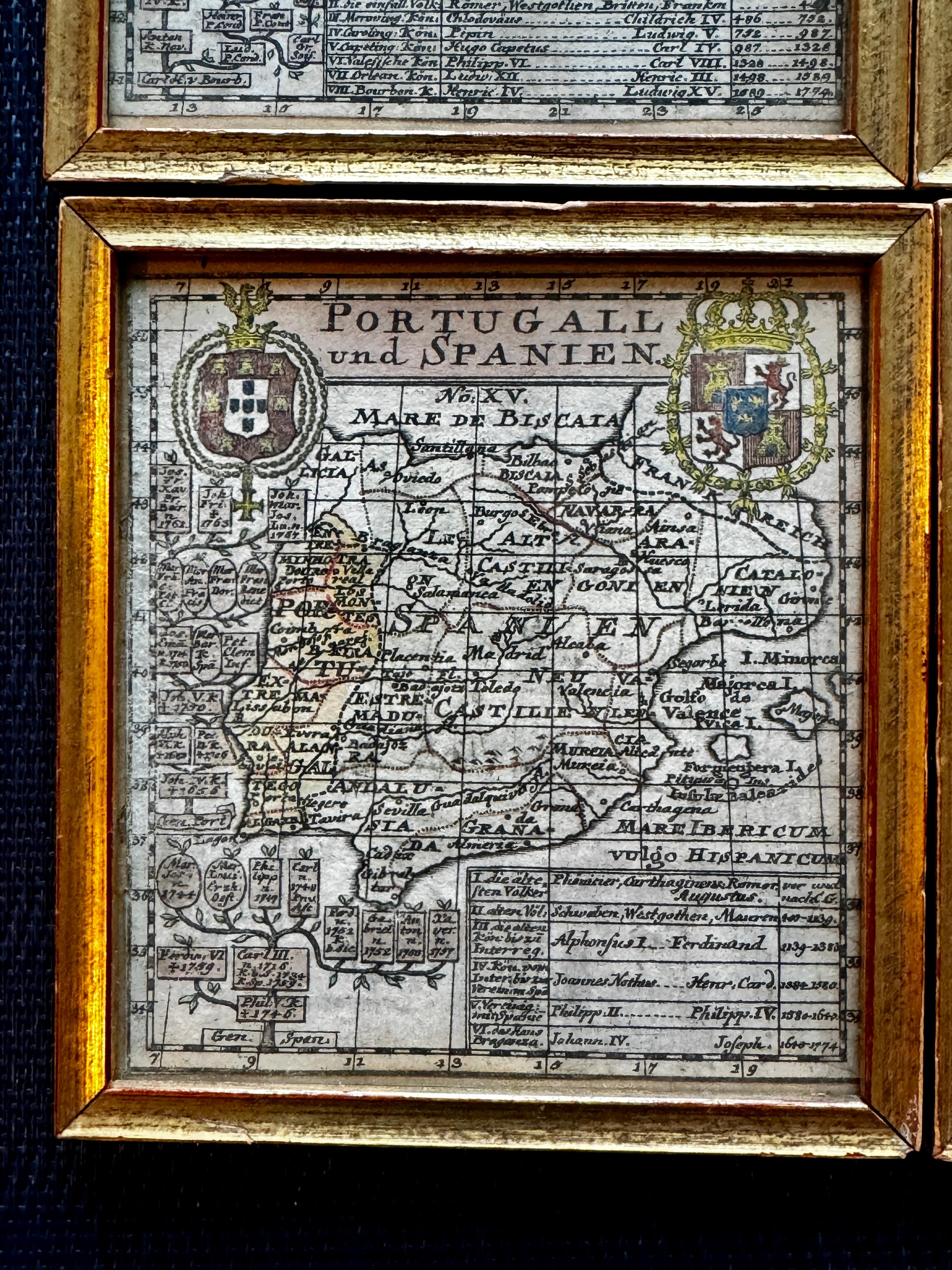 A Variety of Eight Wonderful Old Maps, Framed In Excellent Condition For Sale In San Francisco, CA