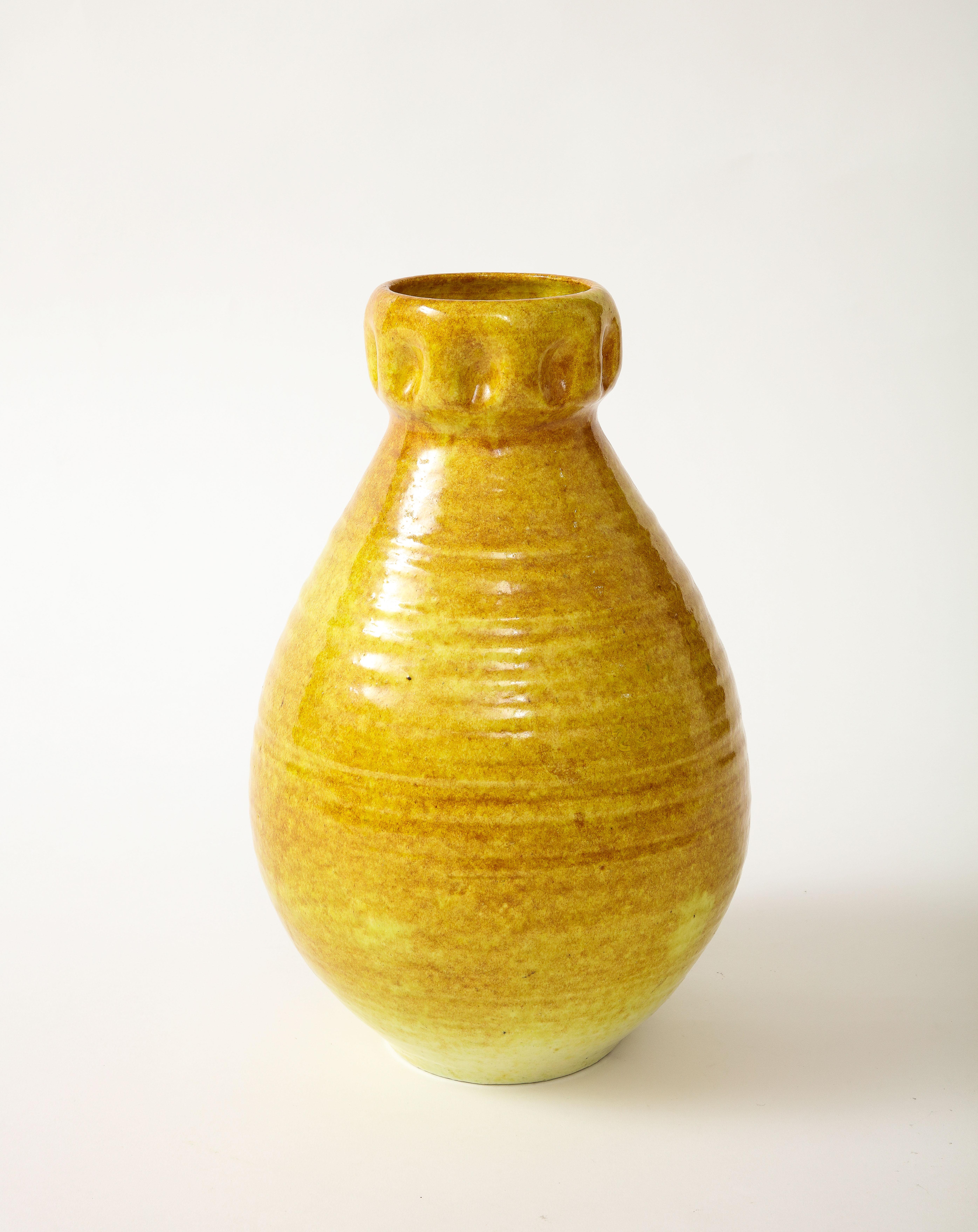 20th Century A Vase by Accolay Pottery For Sale