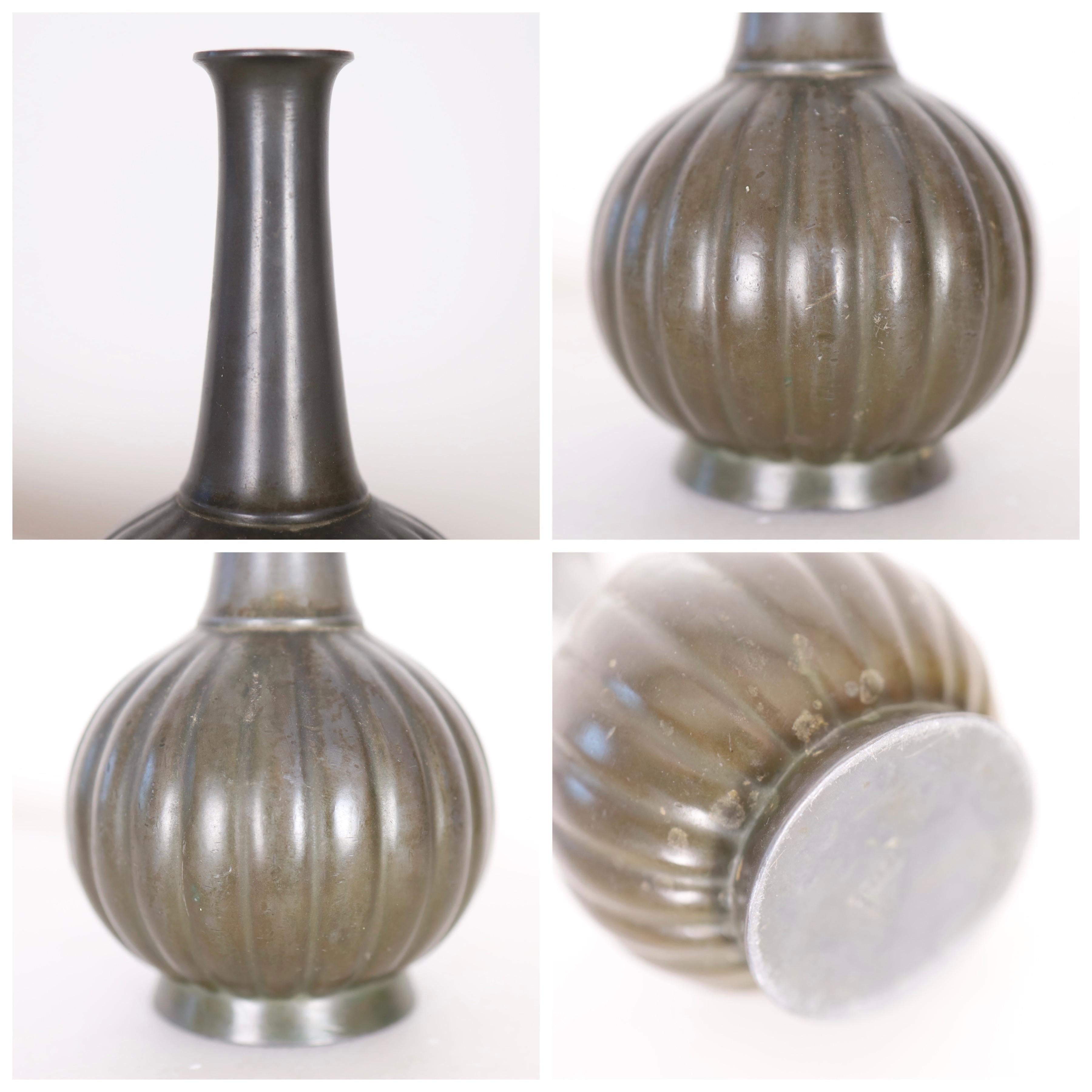 Metal A vase by Just Andersen, 1920s, Denmark For Sale