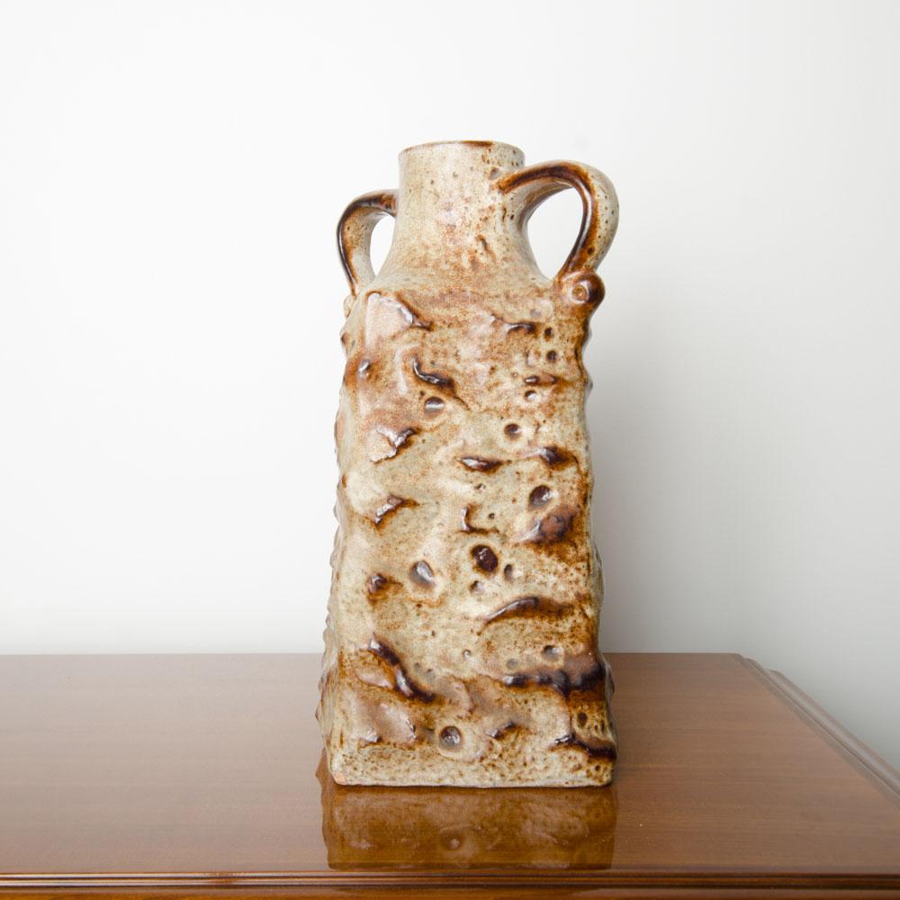A vase by West German Pottery manufacturer Scheurich Keramic. Brown 