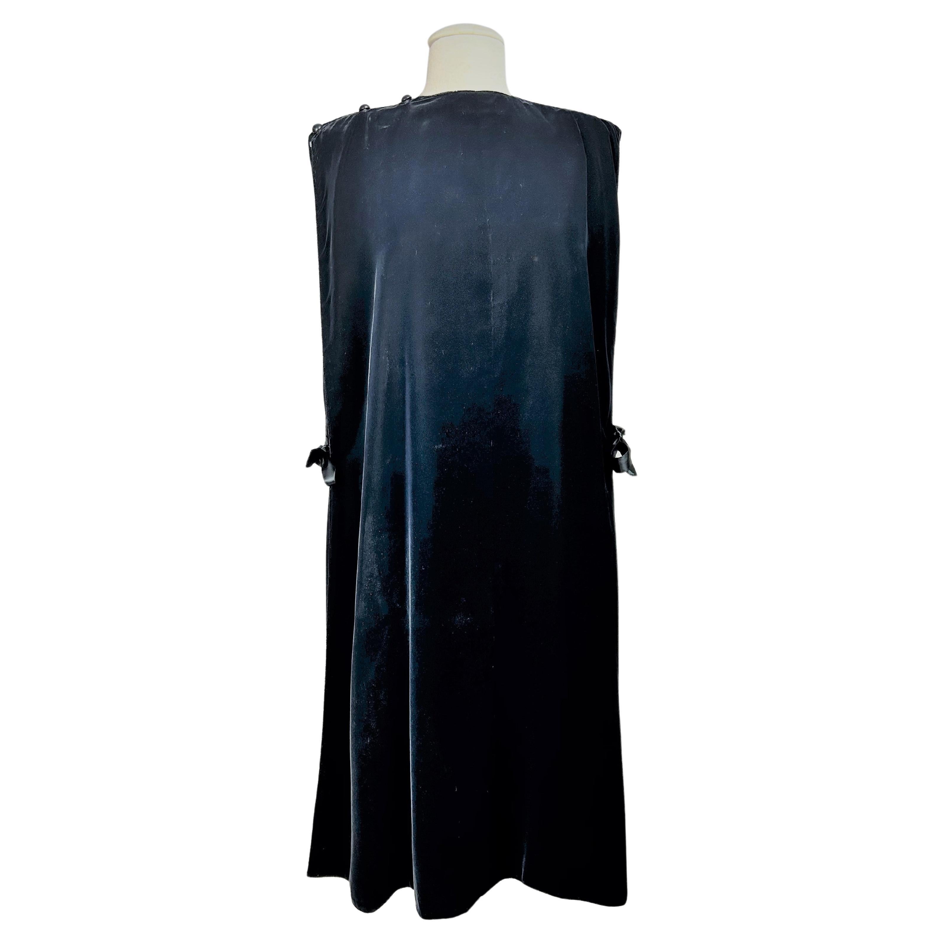 A Velvet Chasuble by Madame Grès Haute Couture (attributed to) Circa 1980 For Sale